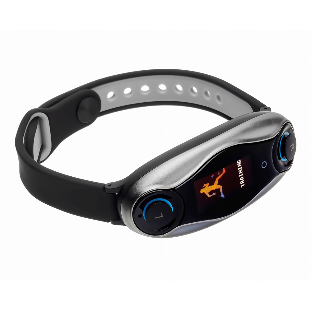 zegarek Garett 5903246289299 Smartband Opaska Sportowa Garett Fit Audio + słuchawki męski z krokomierz Smartbandy - Opaski sportowe