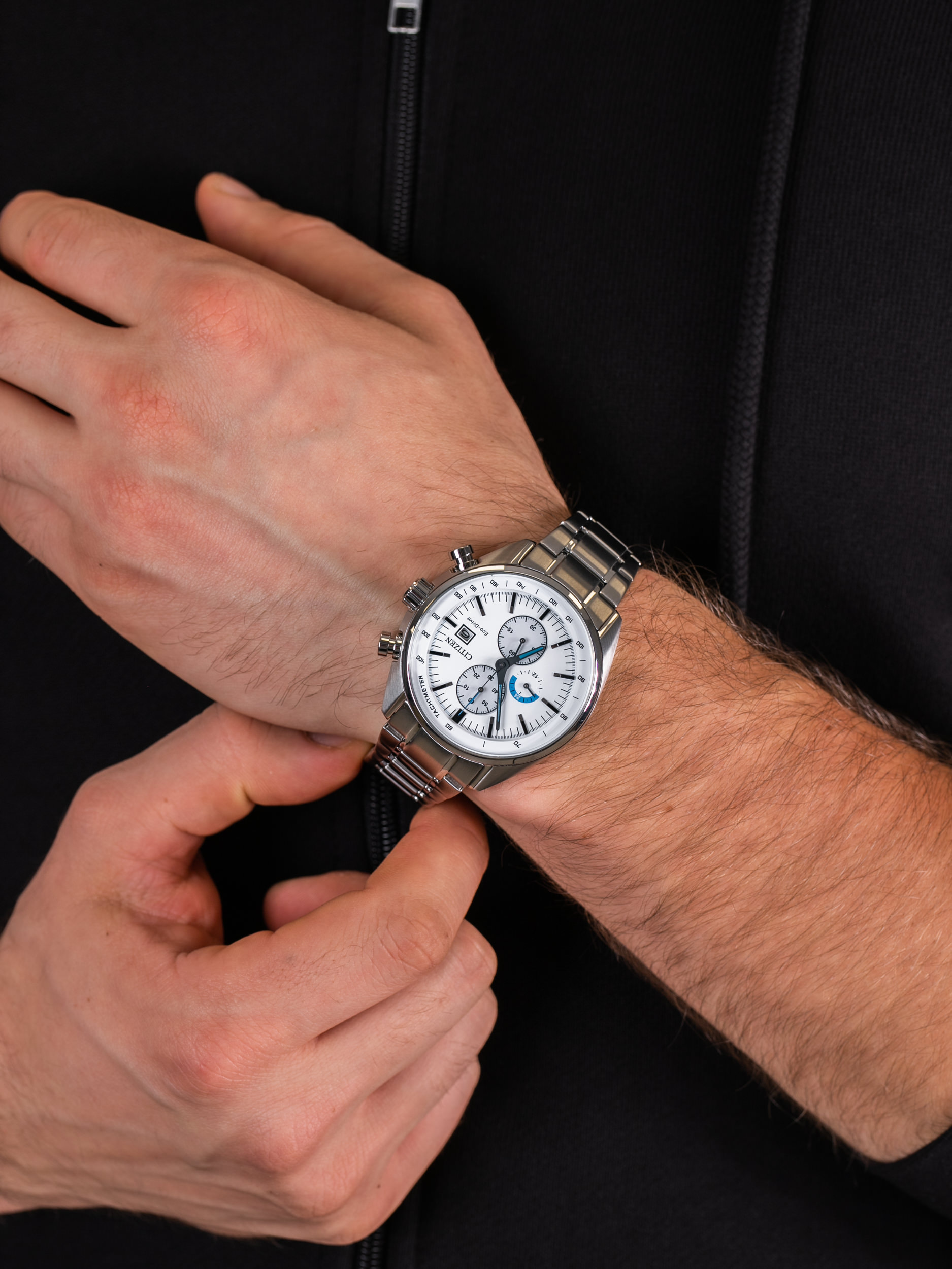 zegarek Citizen CA0590-58A męski z tachometr Chrono - miniatura 3
