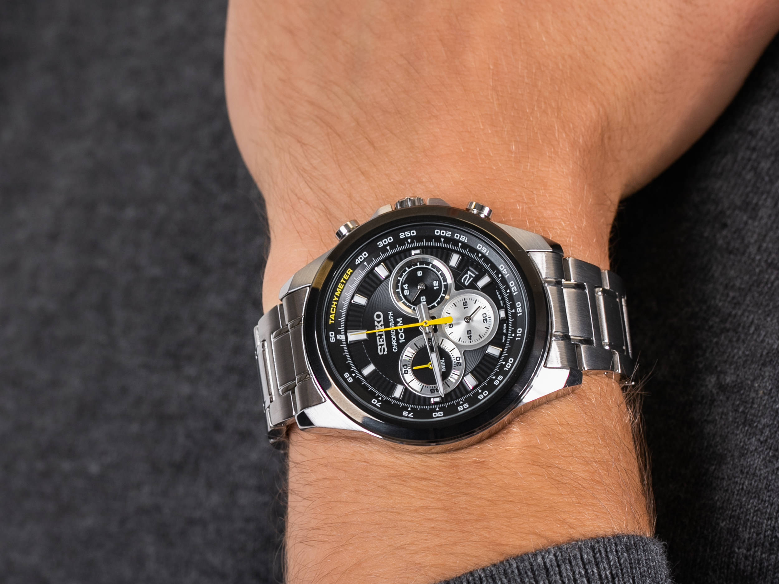 Seiko SSB247P1 Chronograph Tachymeter Quartz zegarek klasyczny Chronograph - miniatura 4