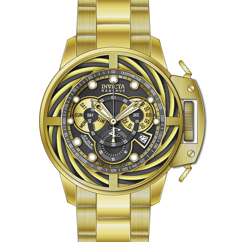 zegarek Invicta 30129 RESERVE męski z tachometr Reserve - miniatura 3