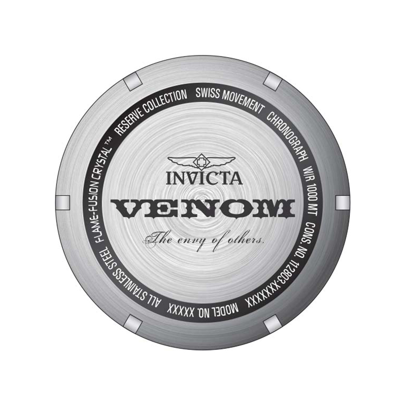 Invicta 32100 zegarek czarny sportowy Reserve pasek - miniatura 5