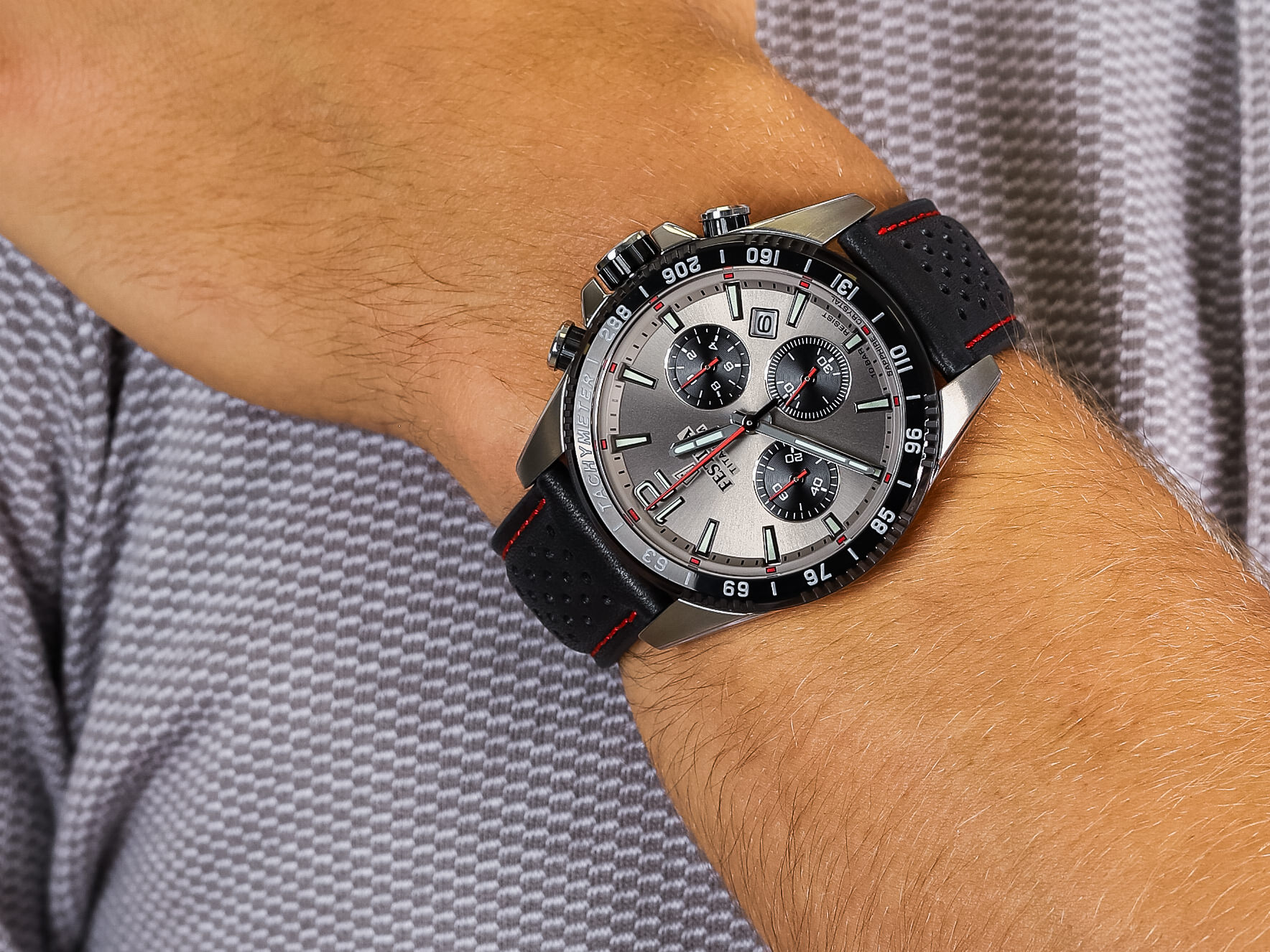 Festina F20521-3 Titanium Sport Chrono Sapphire zegarek sportowy Titanium - miniatura 4