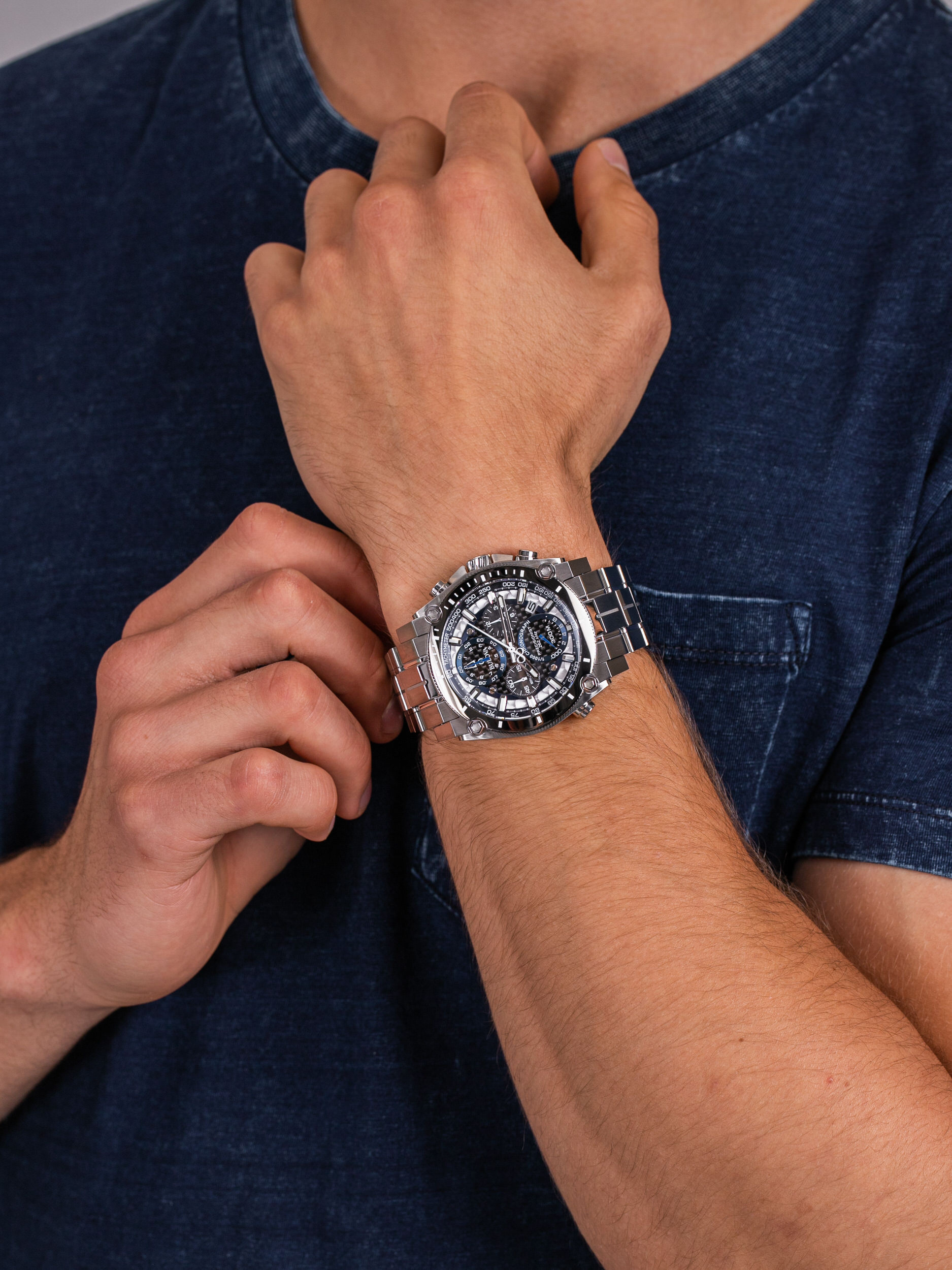 zegarek Bulova 98B316 męski z tachometr Precisionist - miniatura 3