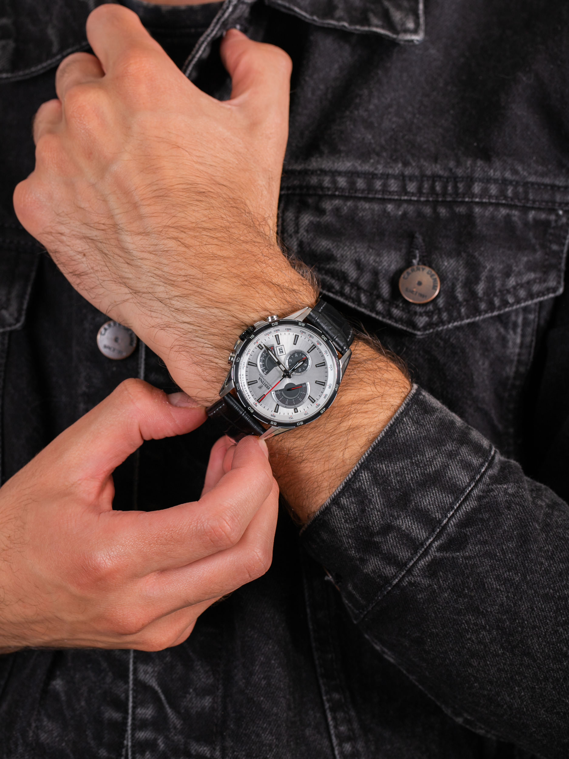 zegarek Festina F20201-1 Sport Chrono męski z tachometr Chronograf - miniatura 3