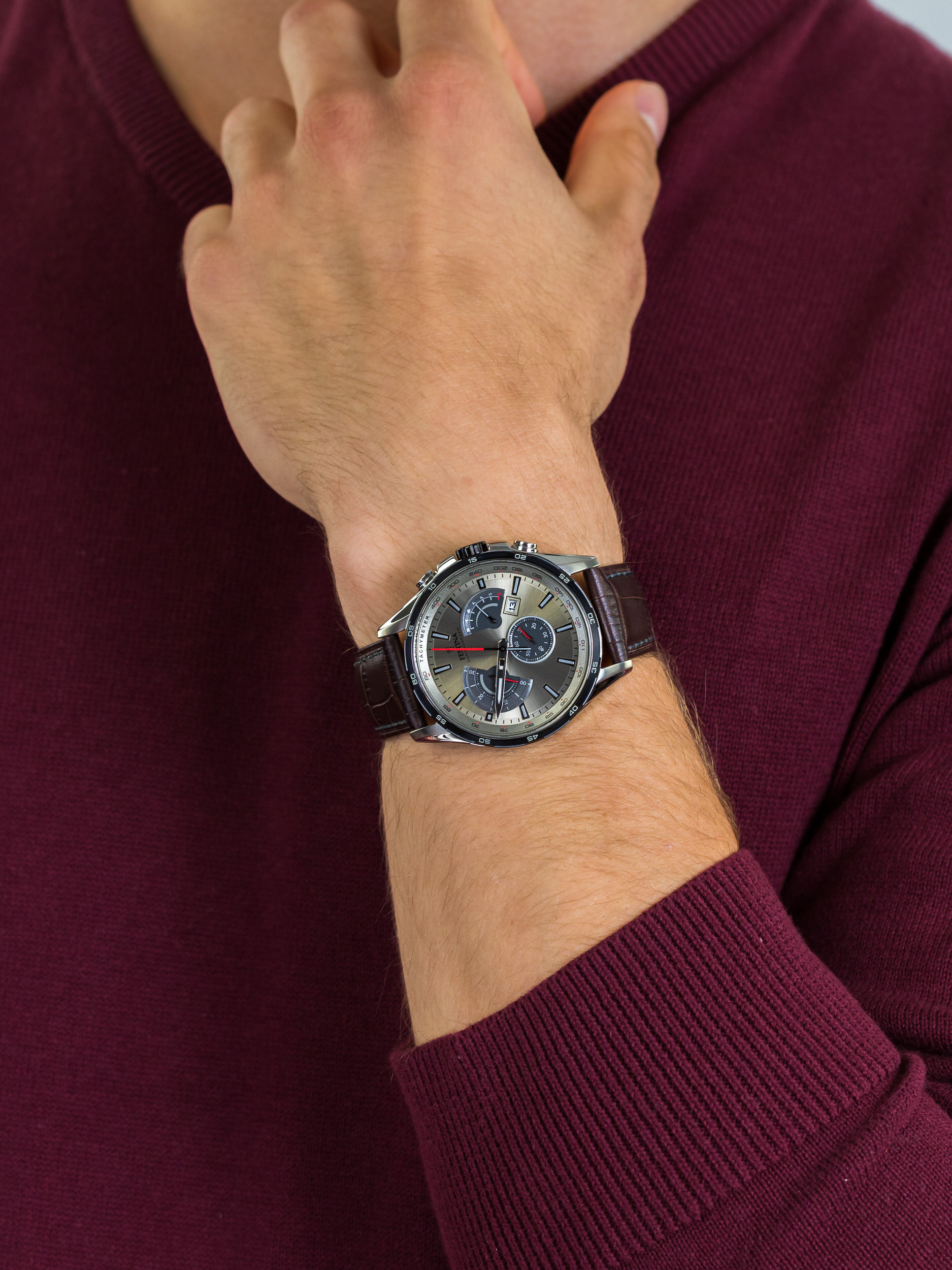 zegarek Festina F20201-2 Sport Chrono męski z tachometr Chronograf - miniatura 3