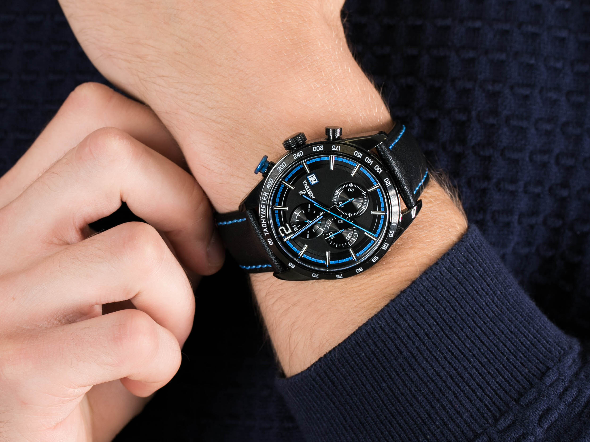 Festina F20344-4 Chronograph zegarek klasyczny Chronograf