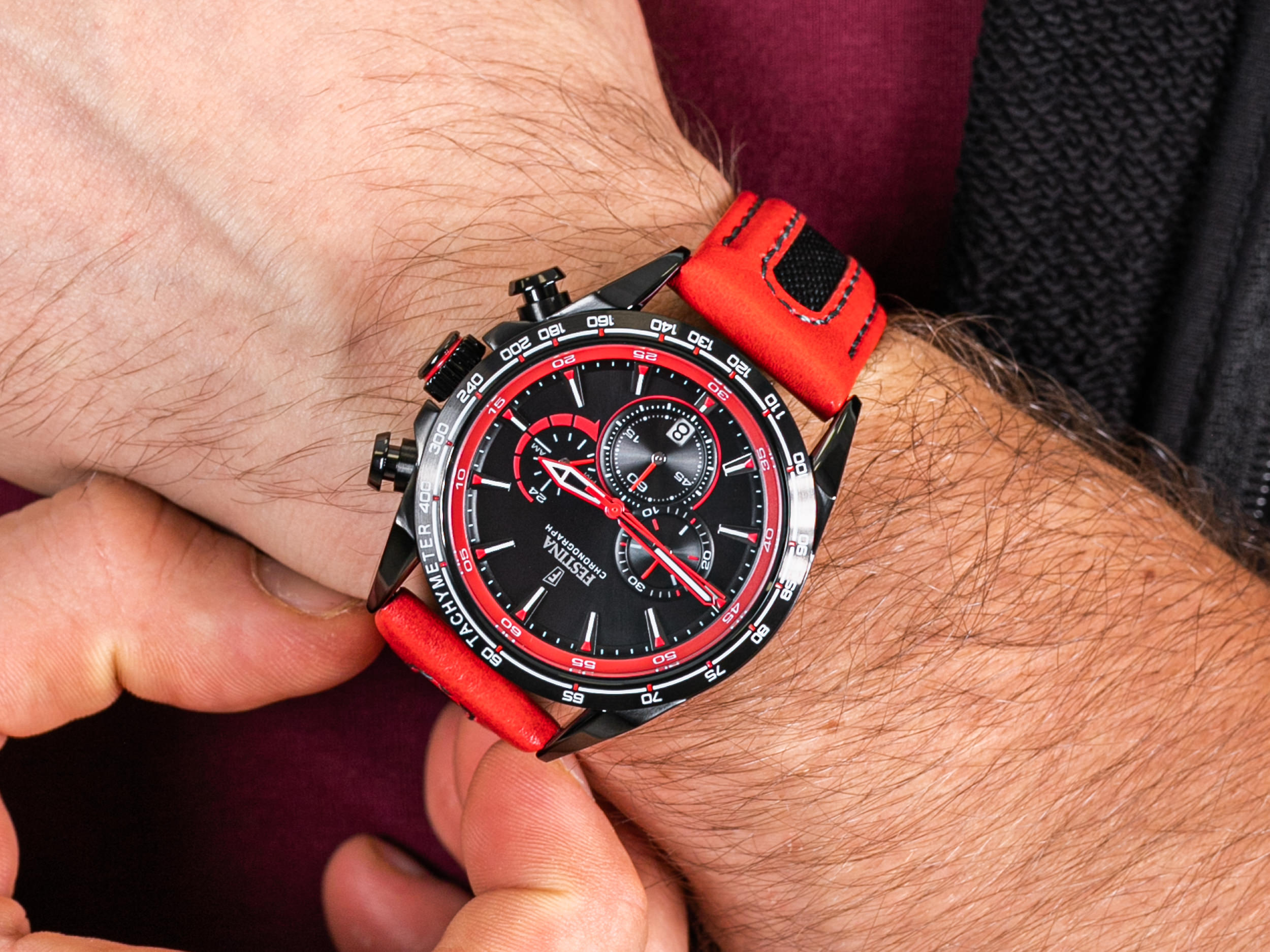 Festina F20351-6 The Originals Chronograph zegarek klasyczny Chronograf - miniatura 4
