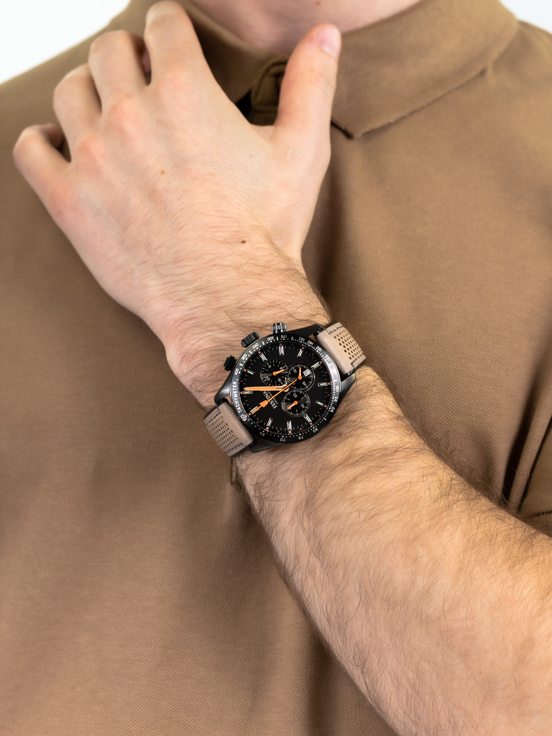 zegarek Festina F20359-1 The Originals Chronograph męski z tachometr Chronograf - miniatura 3