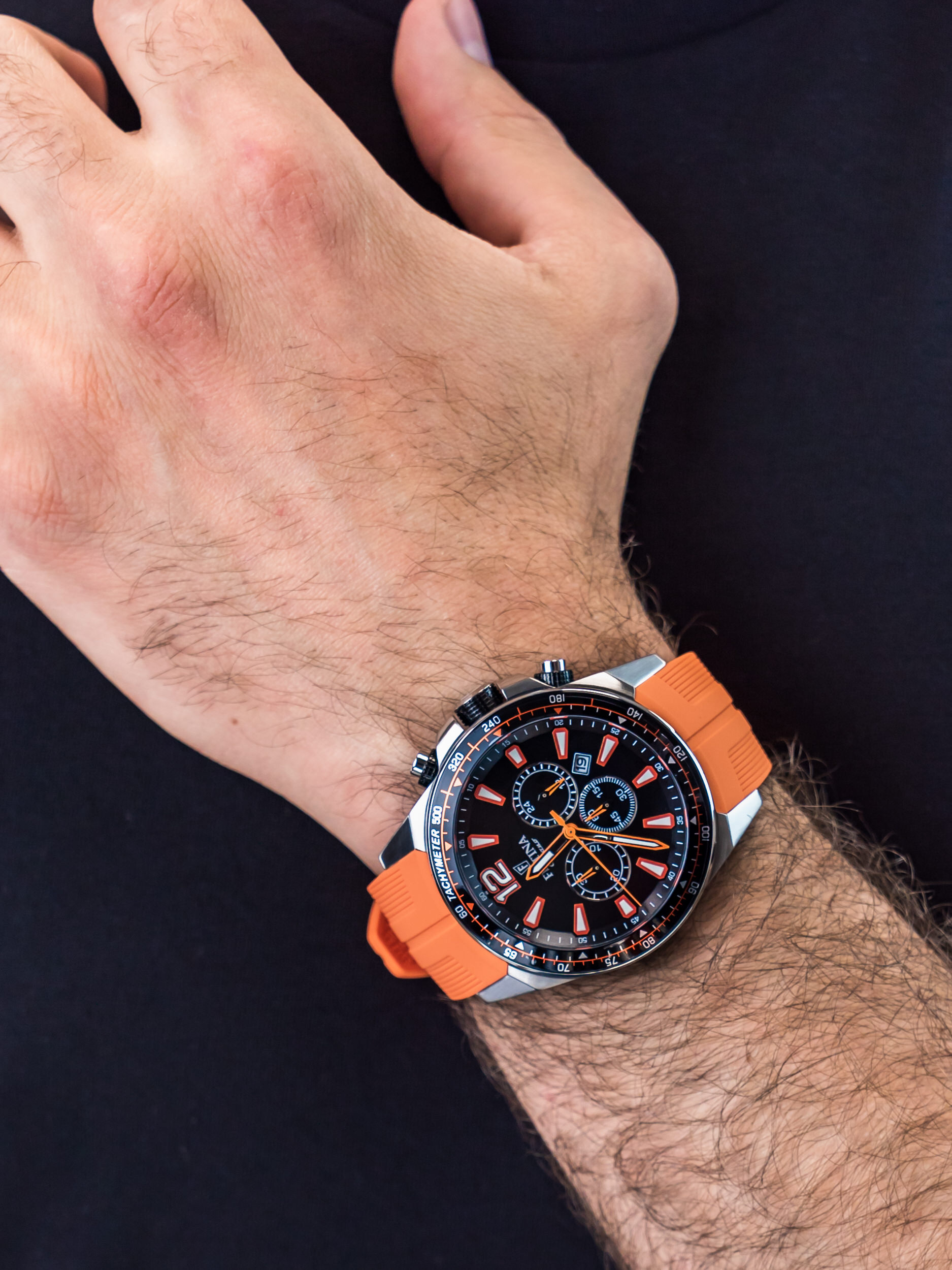 zegarek Festina F20376-5 The Originals Chronograph męski z tachometr Chronograf - miniatura 3