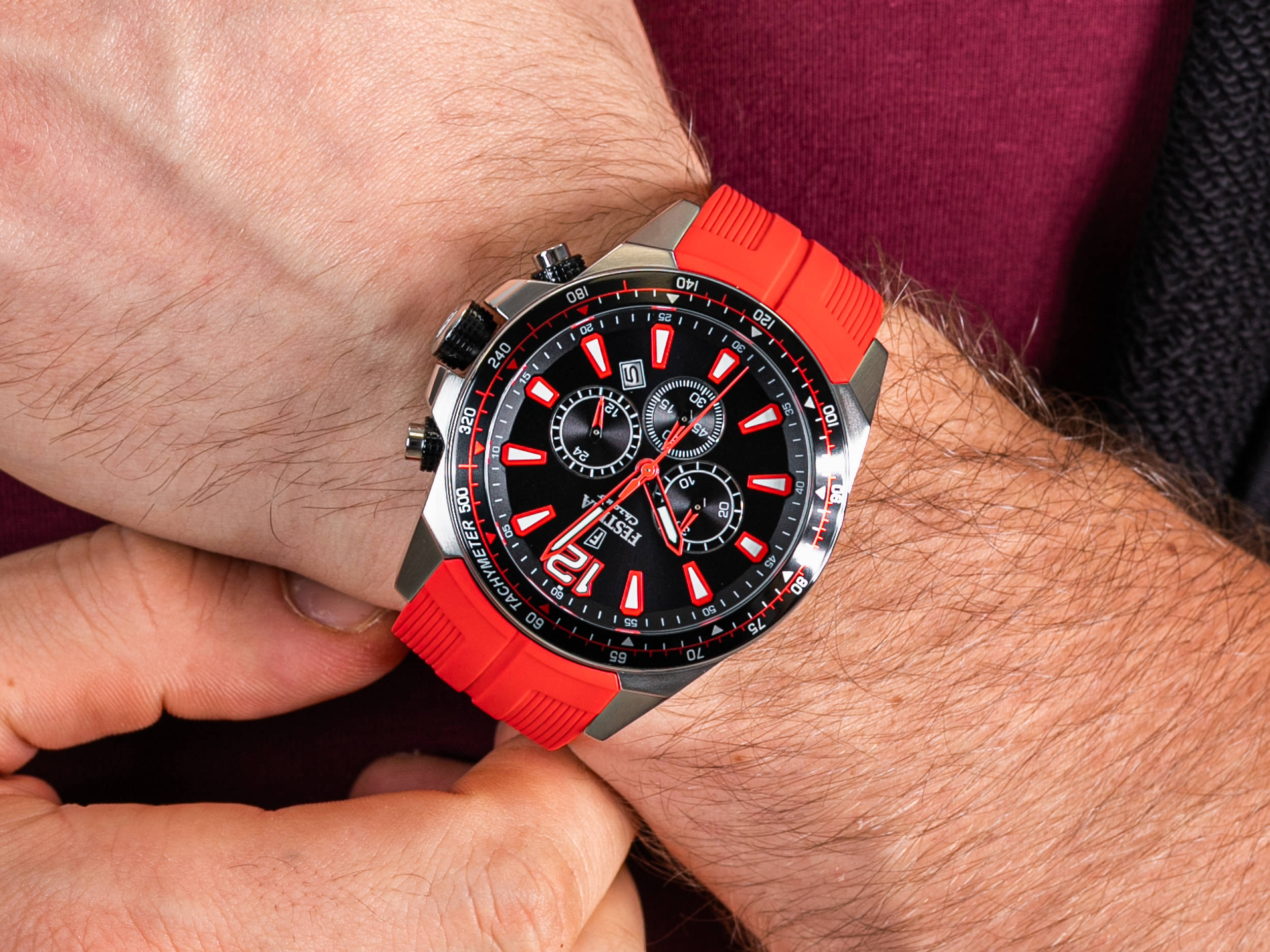 Festina F20376-6 The Originals Chronograph zegarek sportowy Chronograf - miniatura 4