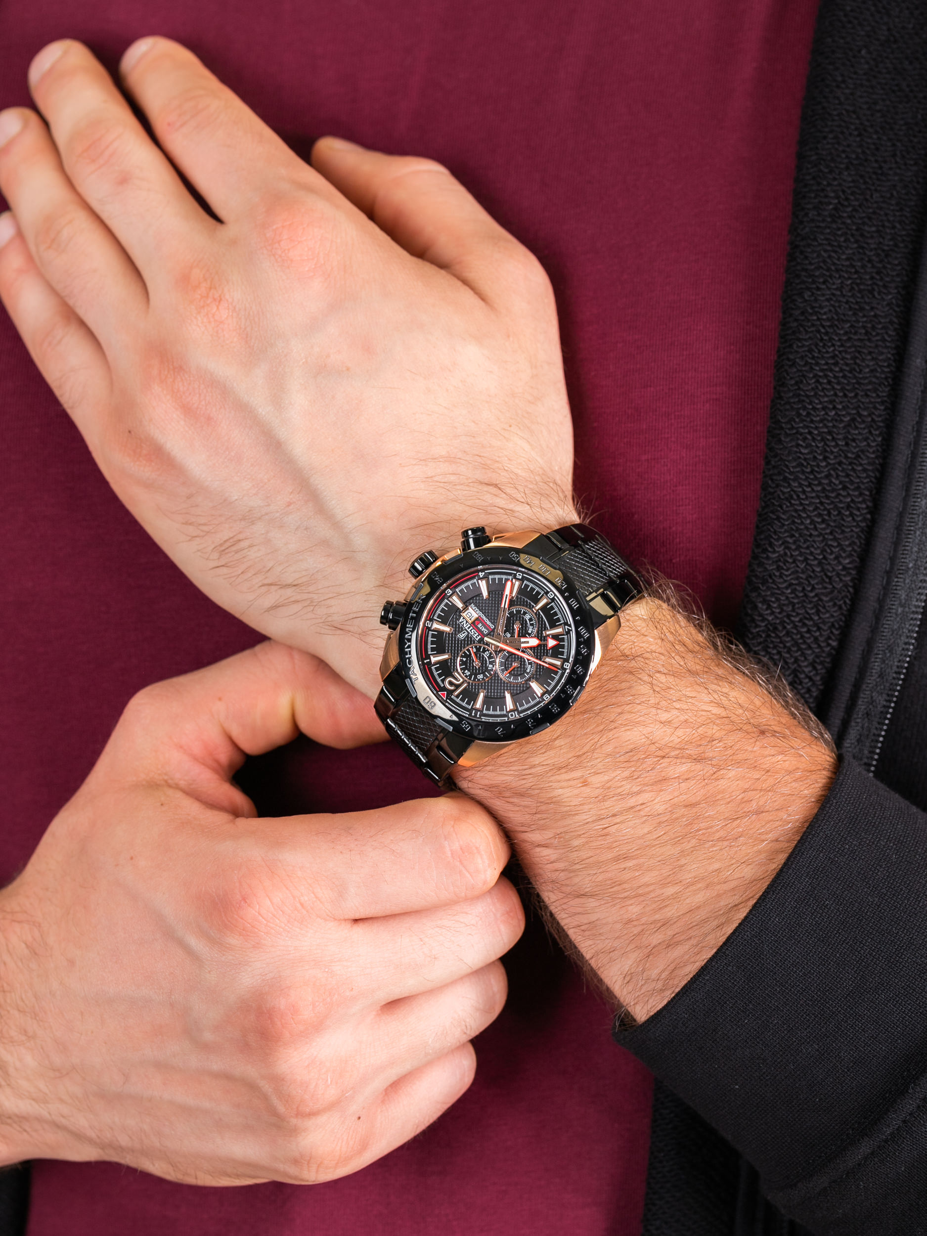 zegarek Festina F20481-1 męski z tachometr Chronograf - miniatura 3