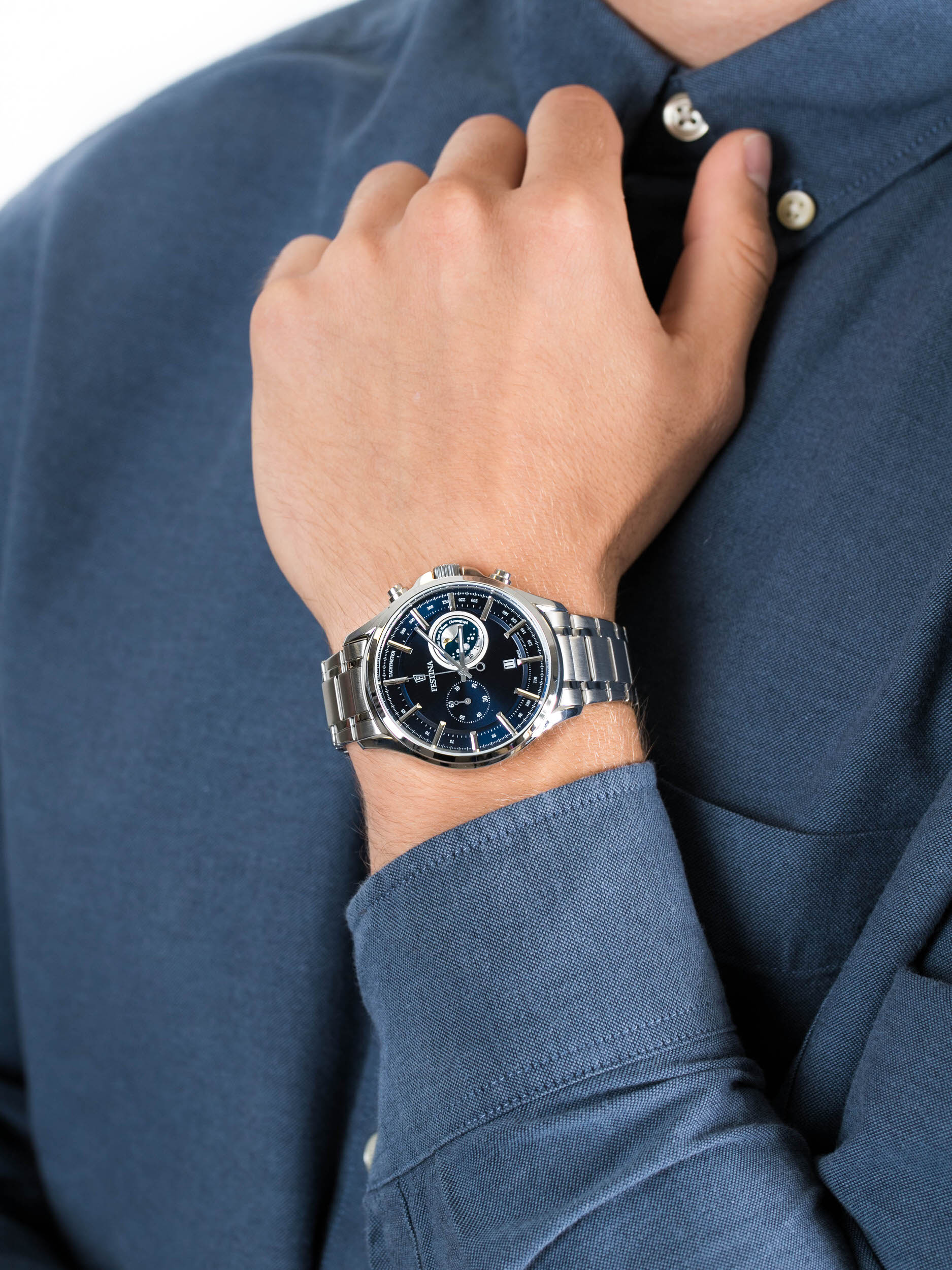 zegarek Festina F6852-2 Sport Chrono męski z tachometr Chronograf - miniatura 3