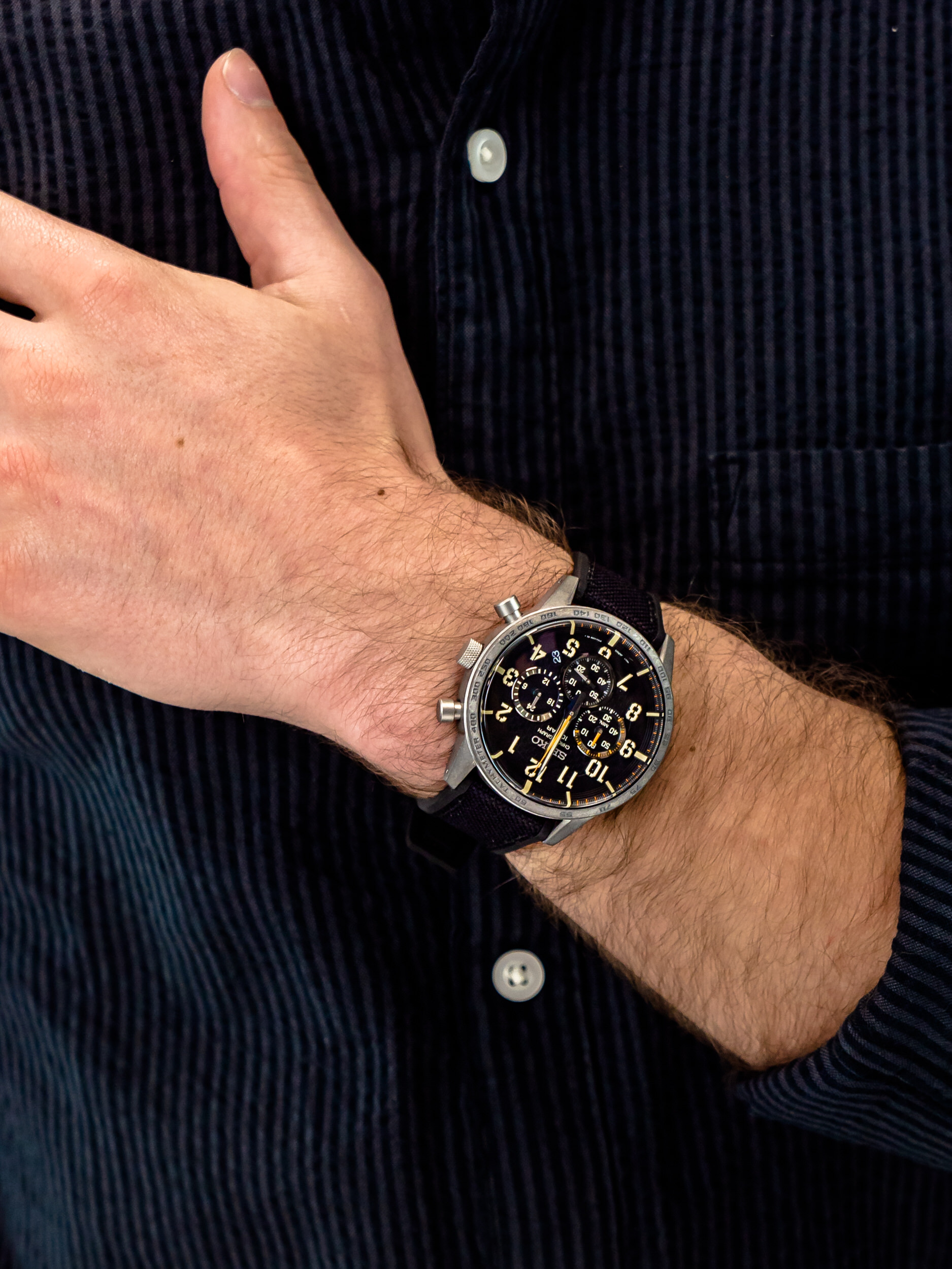 zegarek Seiko SSB367P1 męski z tachometr Chronograph - miniatura 3
