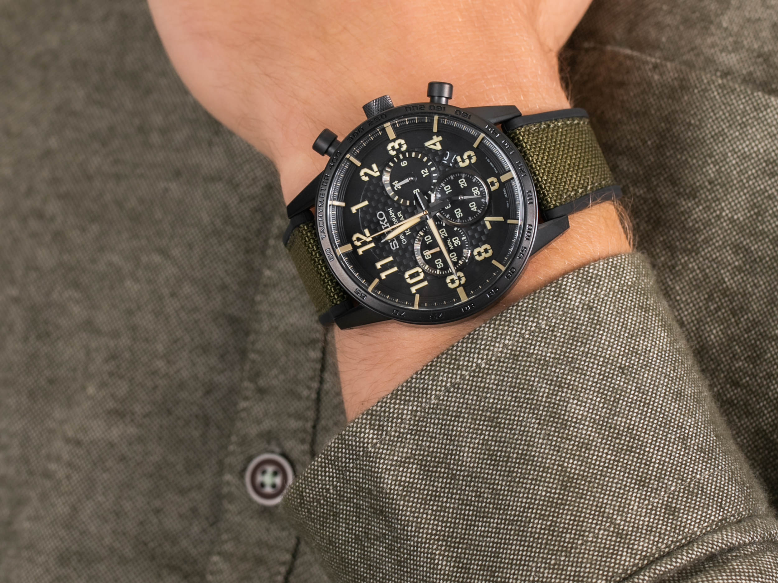Seiko SSB369P1 zegarek sportowy Chronograph - miniatura 4