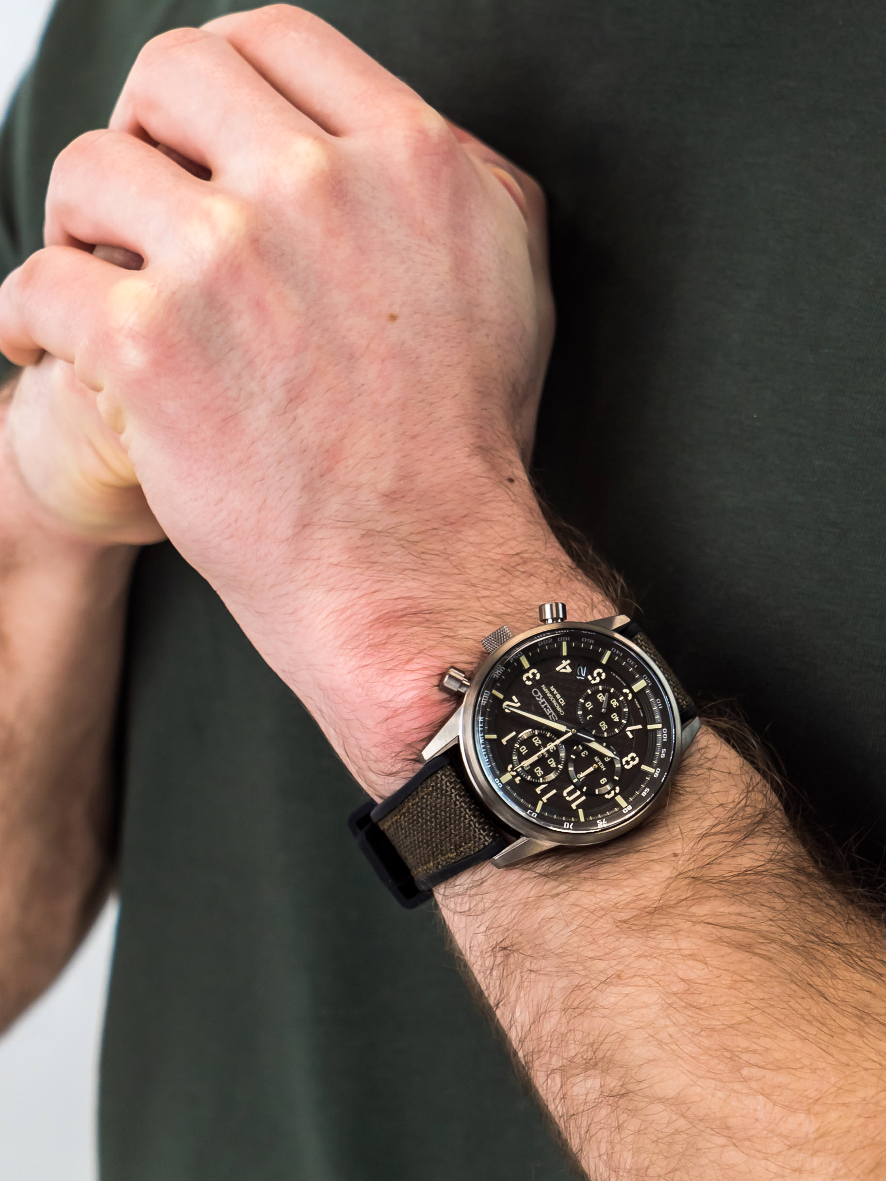 zegarek Seiko SSB371P1 męski z tachometr Chronograph - miniatura 3
