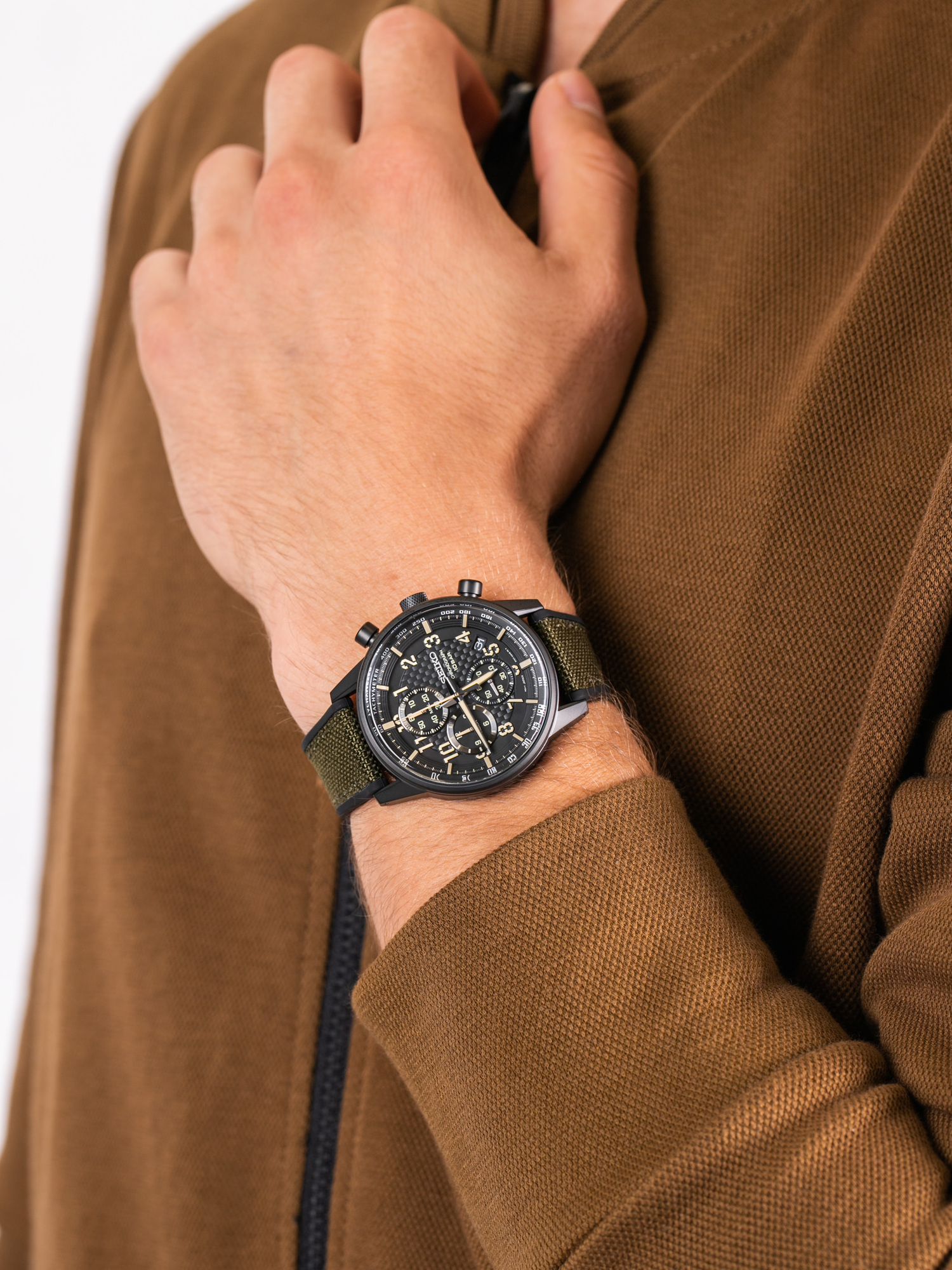 zegarek Seiko SSB373P1 męski z tachometr Chronograph - miniatura 3