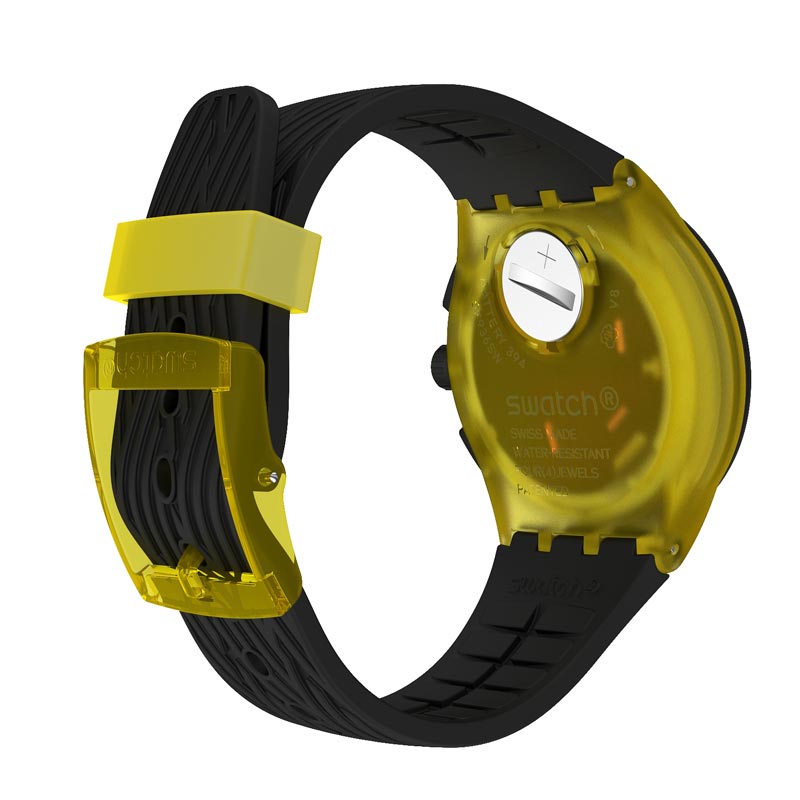Swatch SUSJ403 YELLOW TIRE zegarek sportowy Originals Chrono - miniatura 4