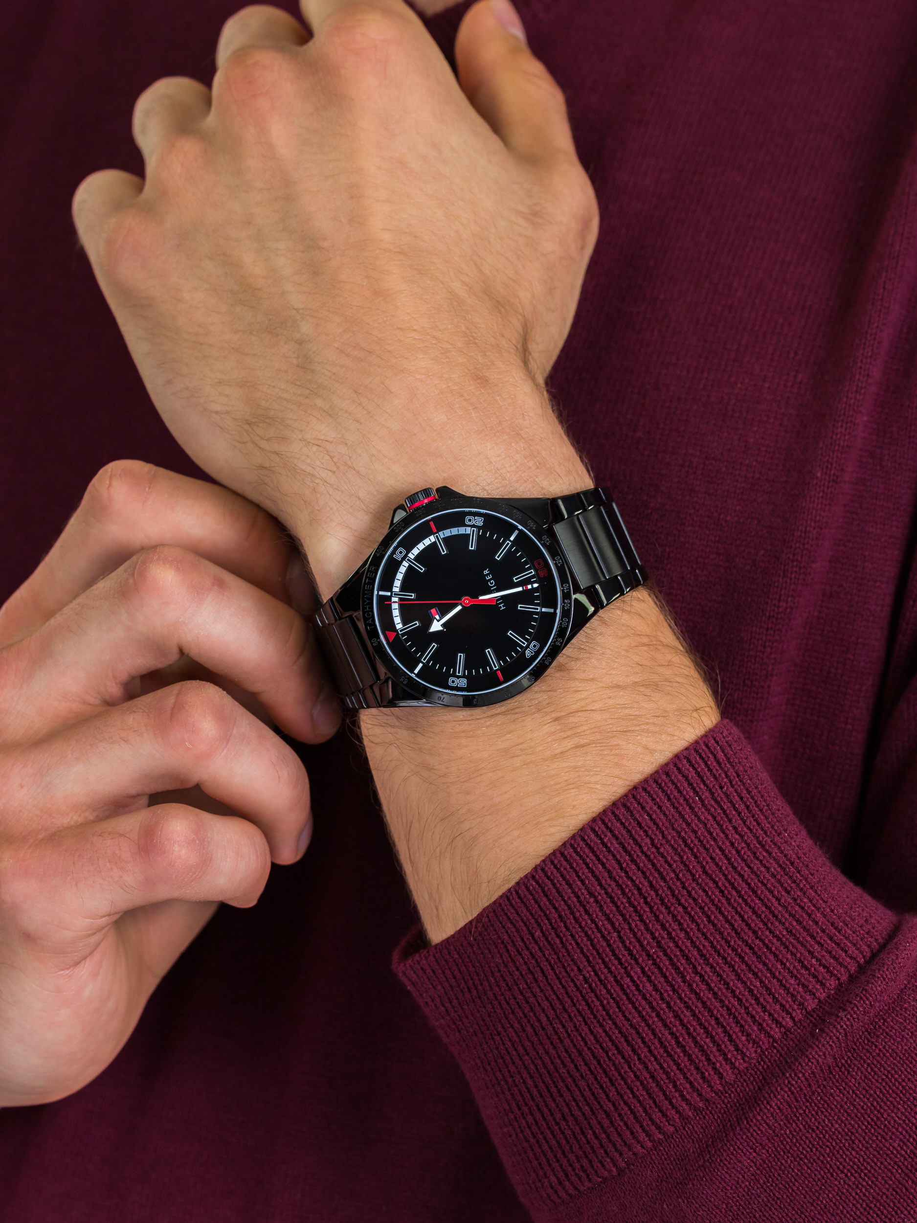 zegarek Tommy Hilfiger 1791525 męski z tachometr Męskie - miniatura 3
