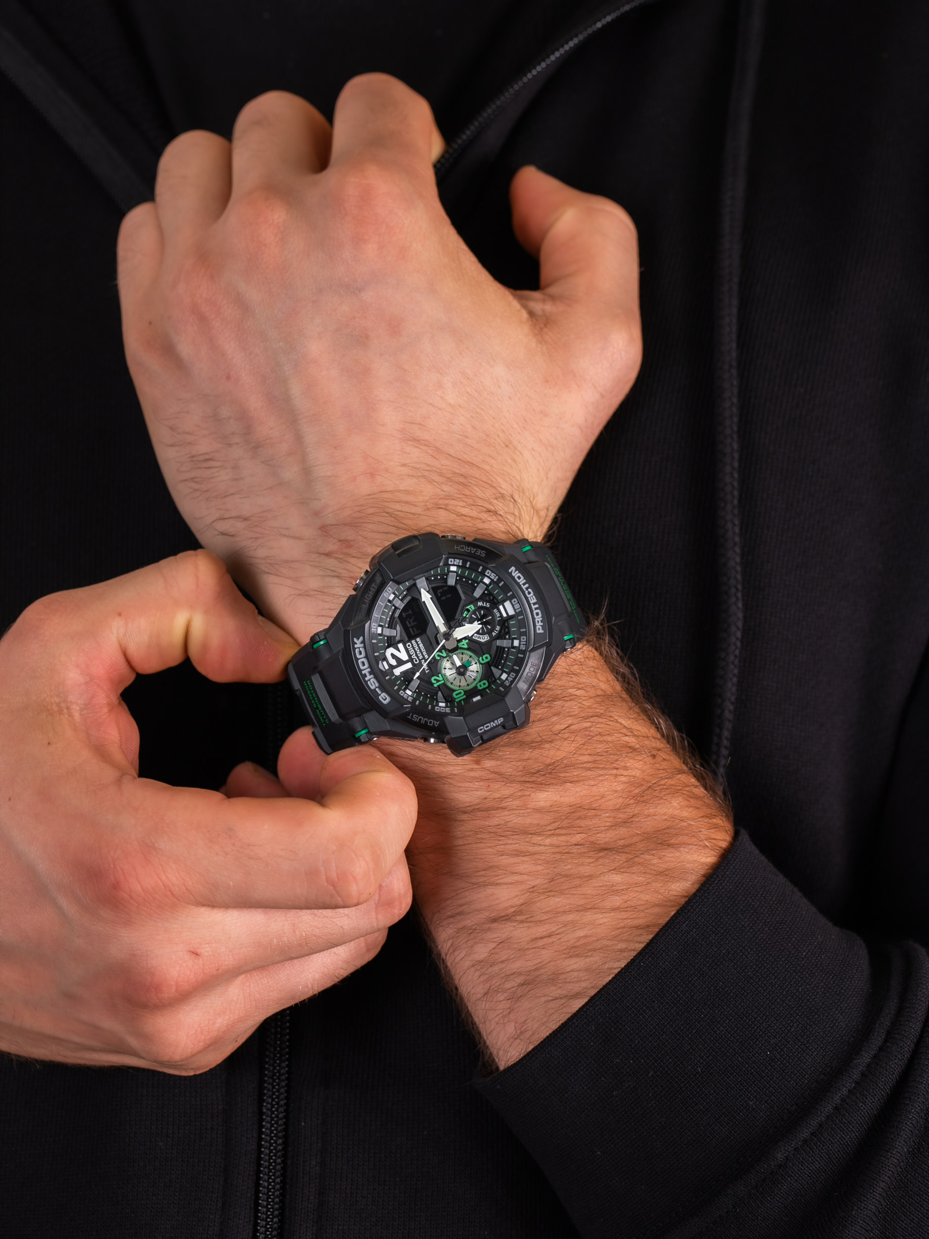 zegarek G-Shock GA-1100-1A3ER GRAVITYMASTER męski z termometr G-SHOCK Master of G - miniatura 3