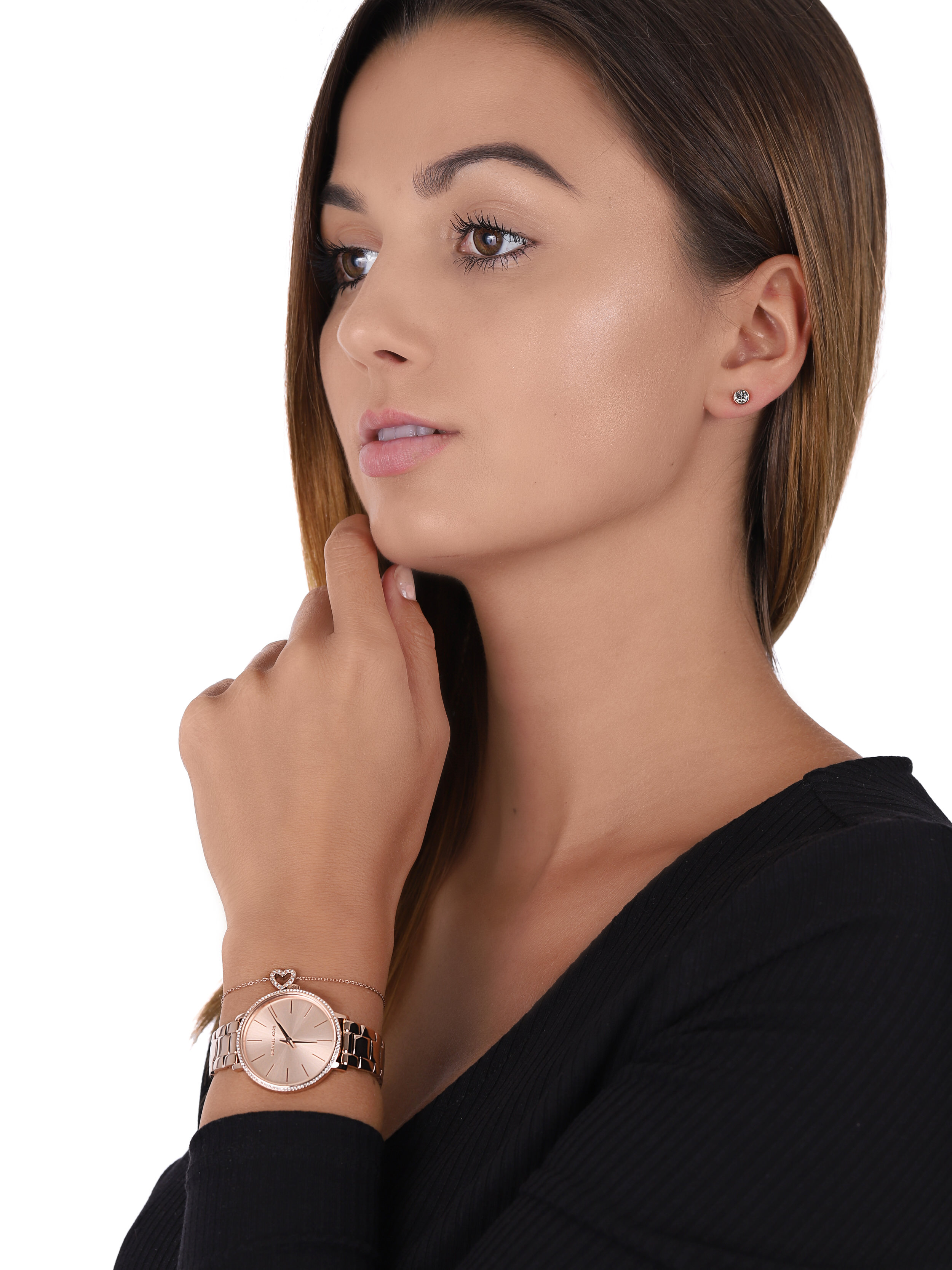 zegarek Michael Kors MK1040 różowe złoto Pyper - miniatura 5