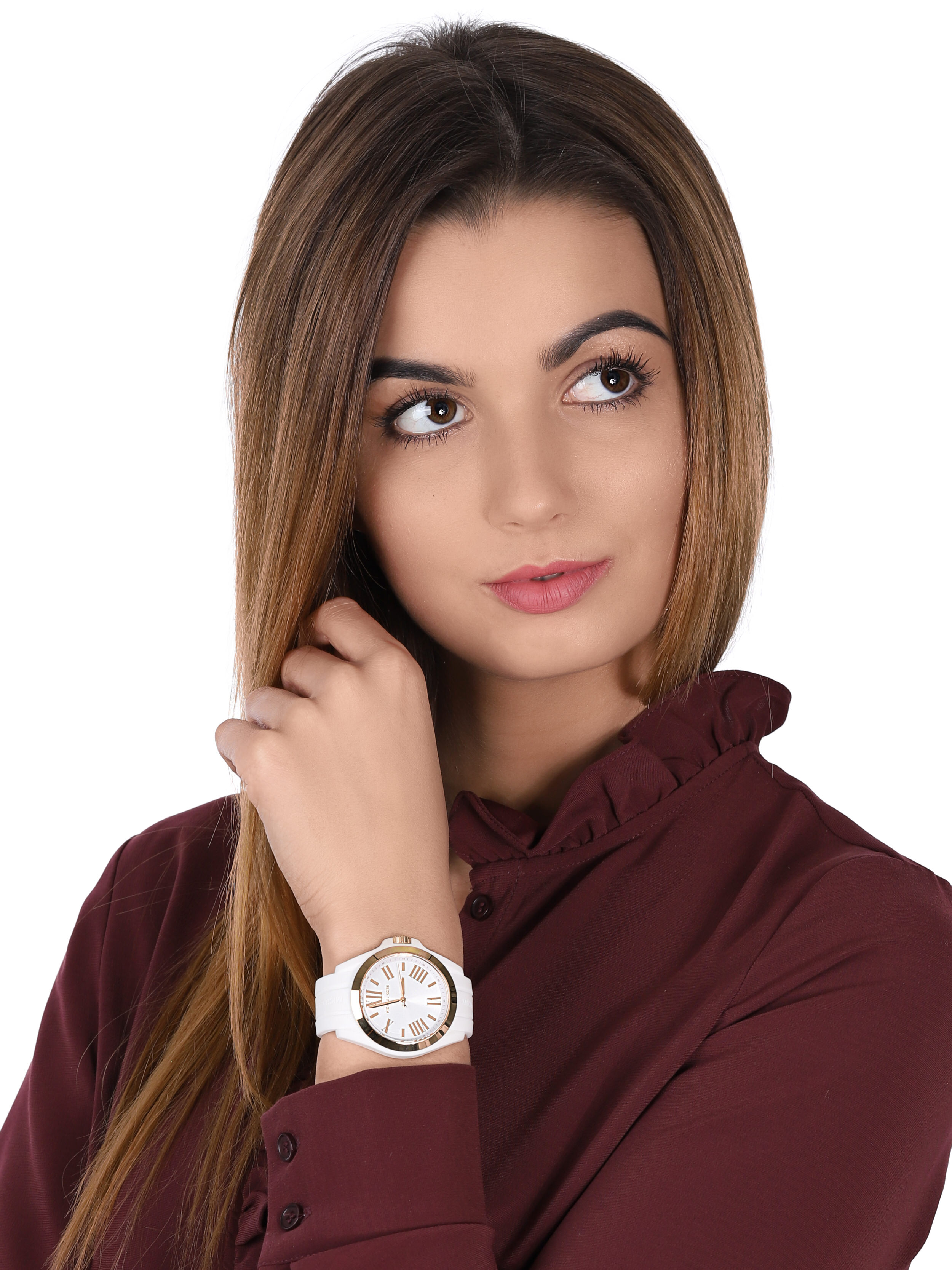 zegarek Michael Kors MK2730 biały Bradshaw - miniatura 2