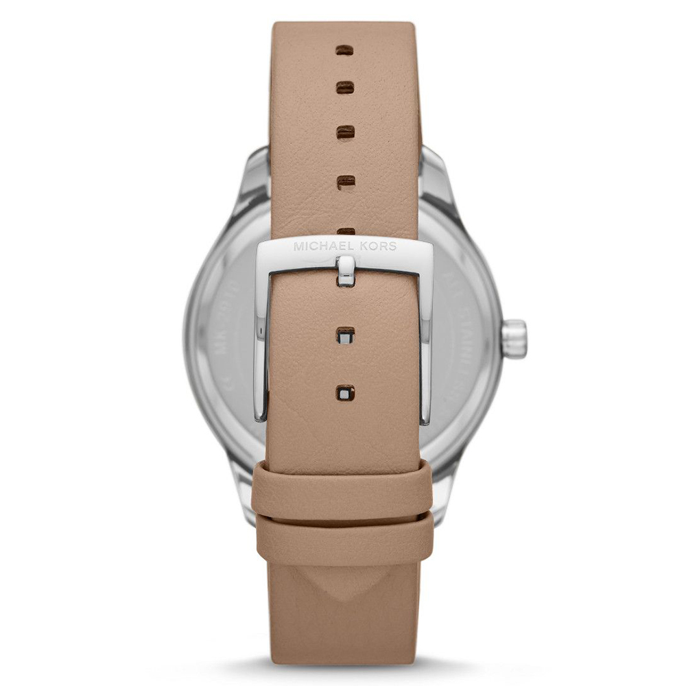 Michael Kors MK2910 zegarek srebrny klasyczny Layton pasek - miniatura 5