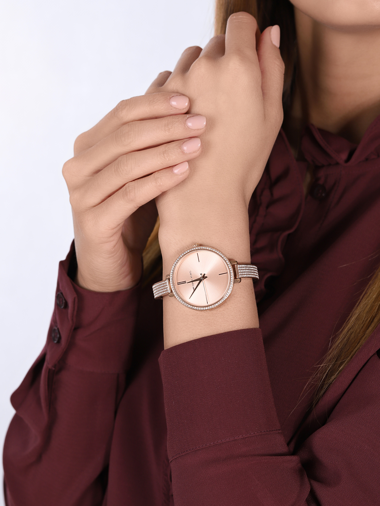 zegarek Michael Kors MK3785 różowe złoto Jaryn - miniatura 3