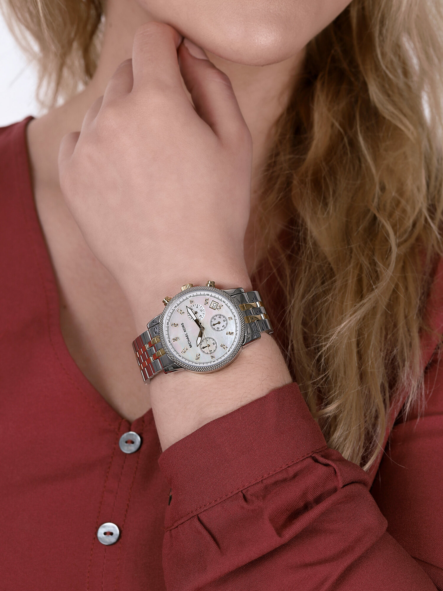 zegarek Michael Kors MK5057 RITZ damski z chronograf Ritz - miniatura 3