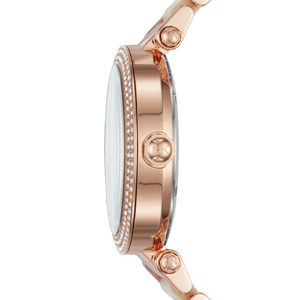 Michael Kors MK6530 zegarek różowe złoto klasyczny Parker bransoleta - miniatura 5