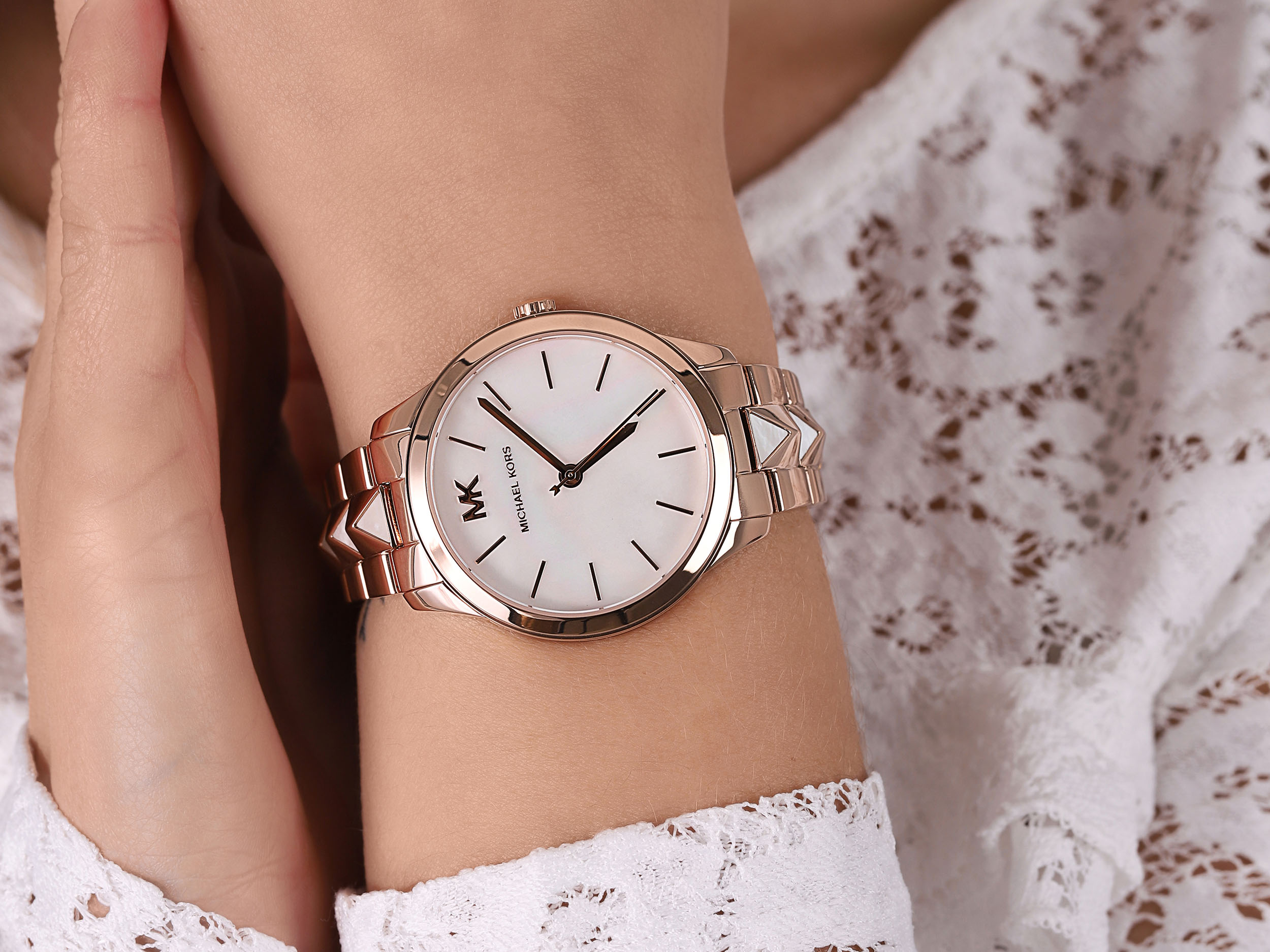 zegarek Michael Kors MK6671 różowe złoto Damskie - miniatura 4
