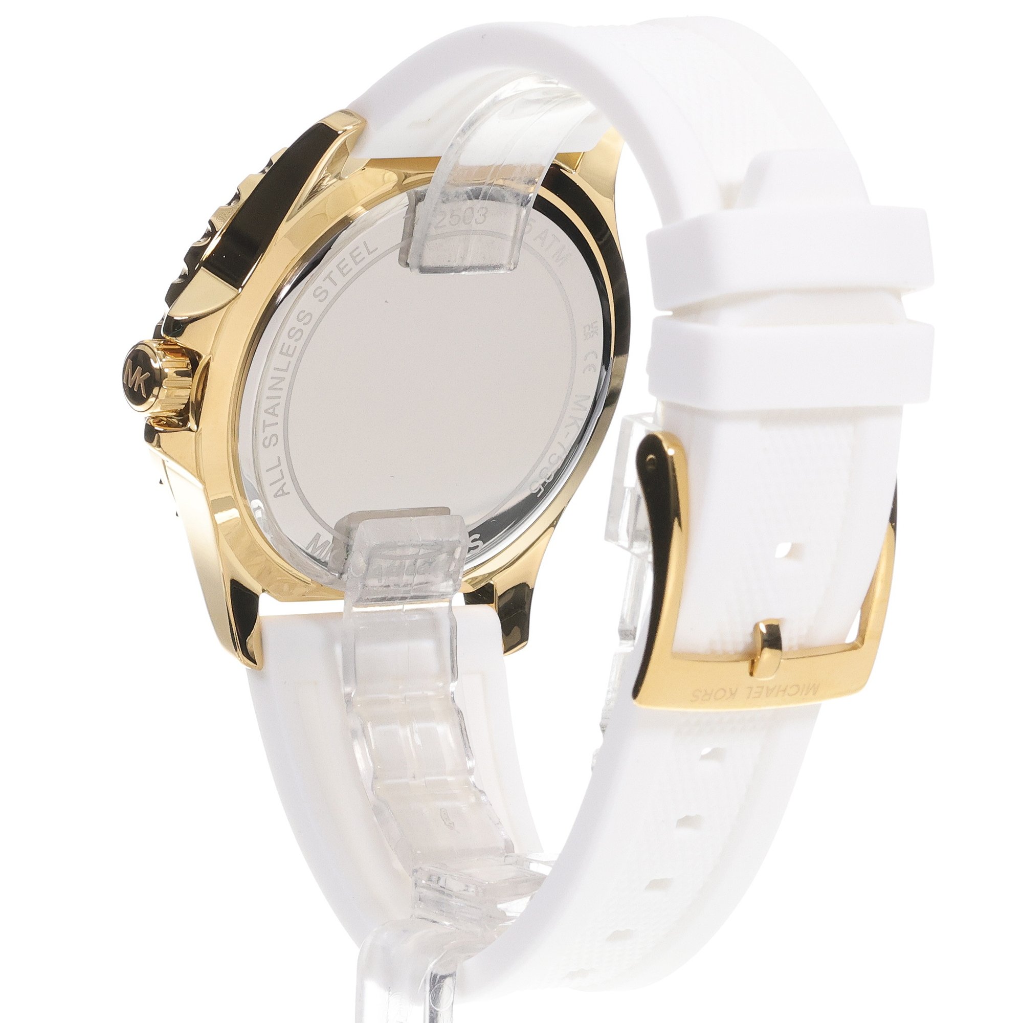 zegarek Michael Kors MK7535 kwarcowy damski Everest Everest White Silicone Strap 40mm - miniatura 4