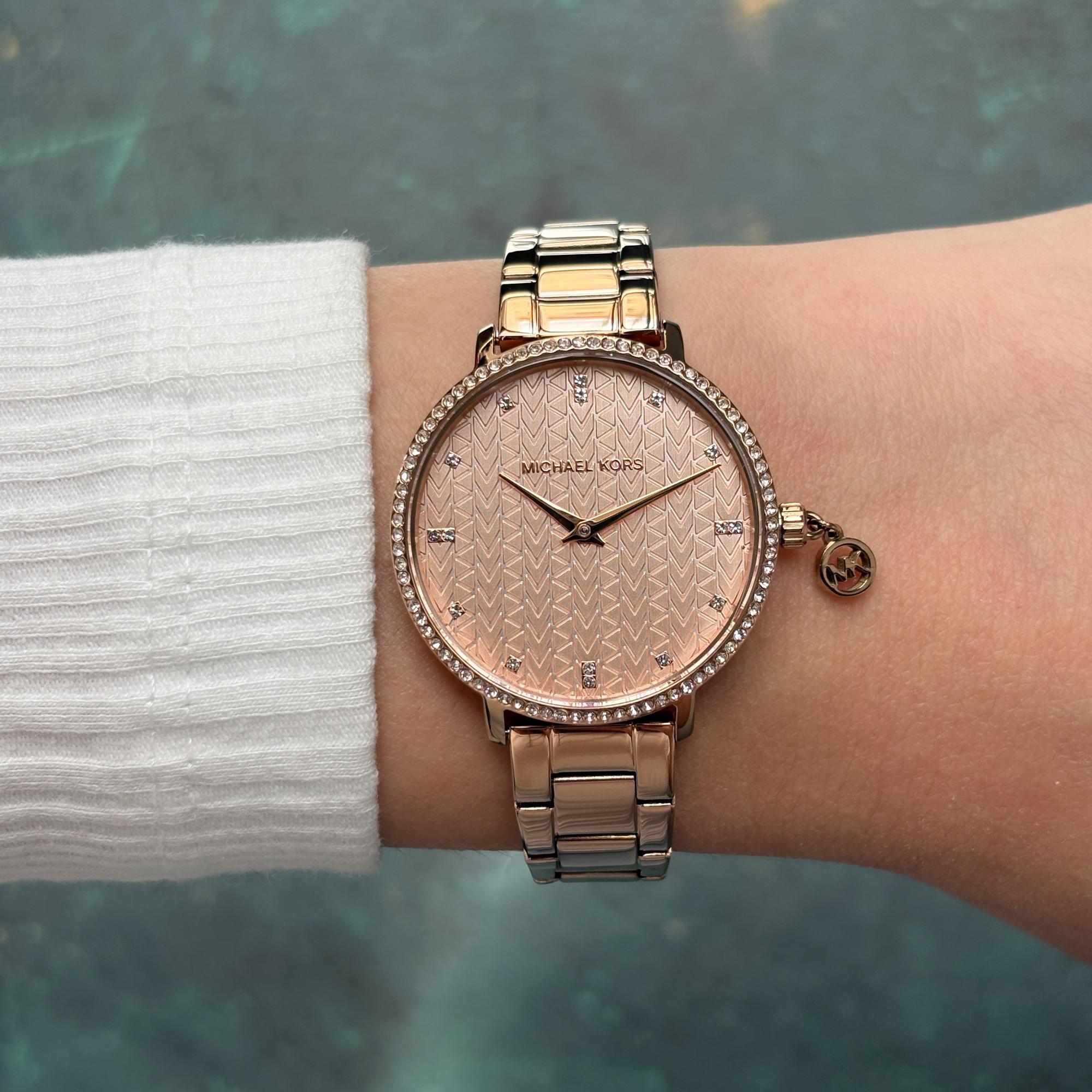 zegarek Michael Kors MK7573 różowe złoto Damskie - miniatura 10