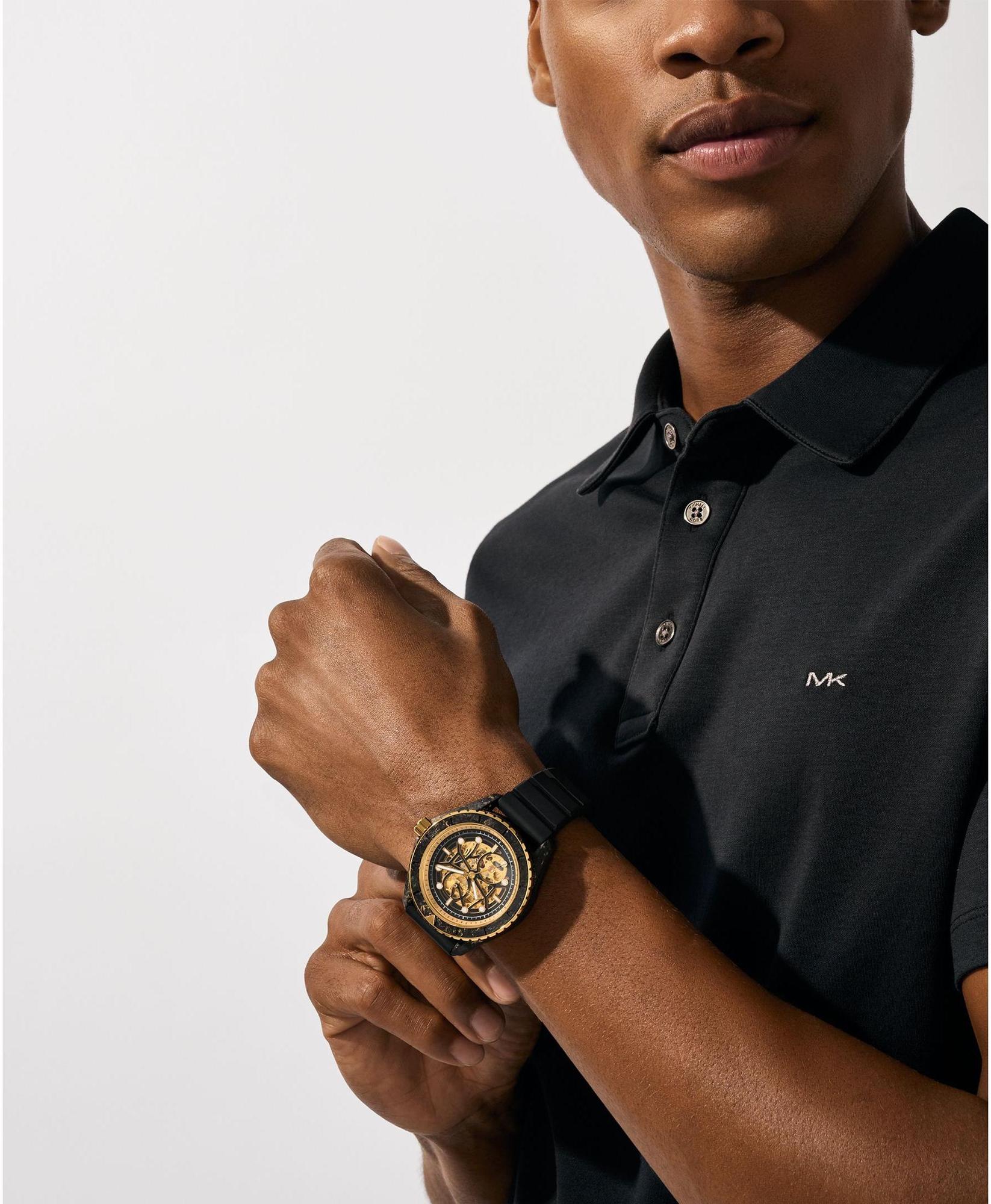 zegarek Michael Kors MK9194LE automatyczny męski Melissa Oversized Maritime Two-Tone Watch Limited Edition - miniatura 5