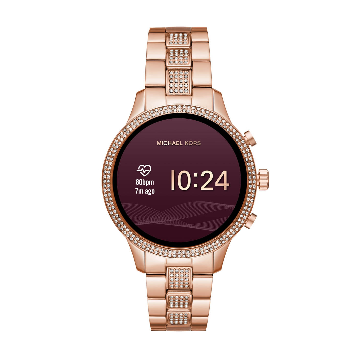 zegarek Michael Kors MKT5052 kwarcowy damski Access Smartwatch Runway Pave Rose Gold Tone Smartwatch - miniatura 6