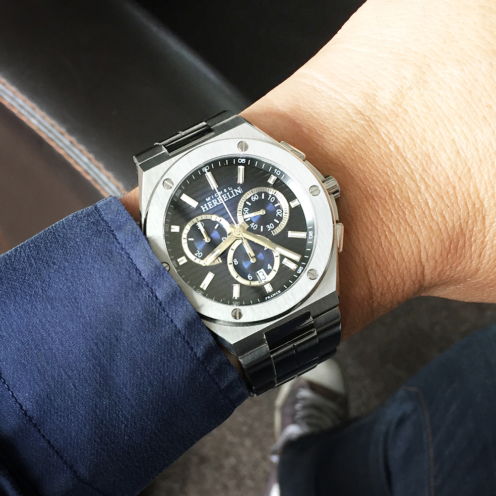 zegarek Michel Herbelin 37645/B15 męski z chronograf Cap Camarat - miniatura 4