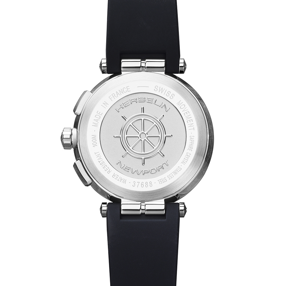 zegarek Michel Herbelin 37688/G33TCA męski z chronograf Newport - miniatura 3