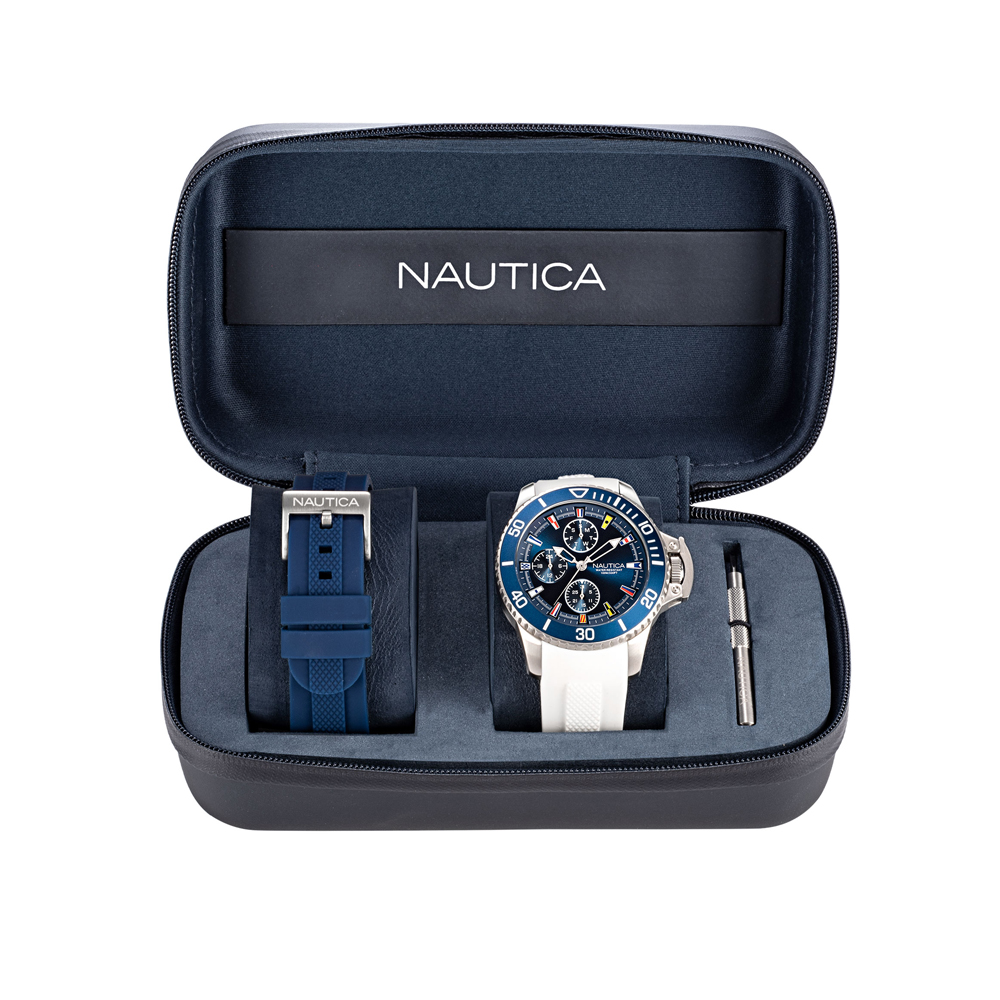 zegarek Nautica NAPBSP902 BAYSIDE COLLECTION męski z chronograf Pasek - miniatura 3