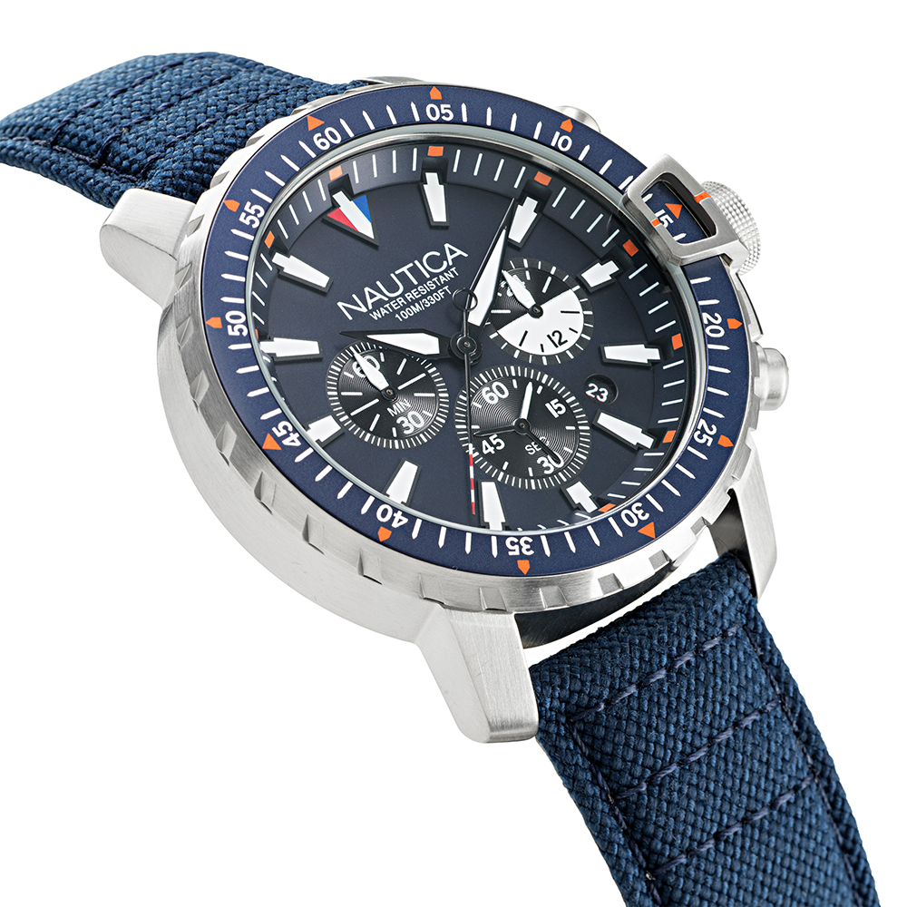 zegarek Nautica NAPICS006 ICEBREAKER męski z chronograf Pasek - miniatura 3