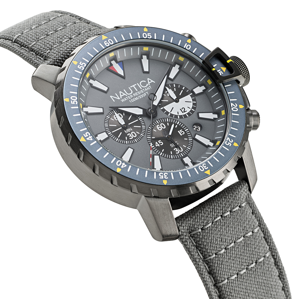 zegarek Nautica NAPICS008 ICEBREAKER męski z chronograf Pasek - miniatura 3