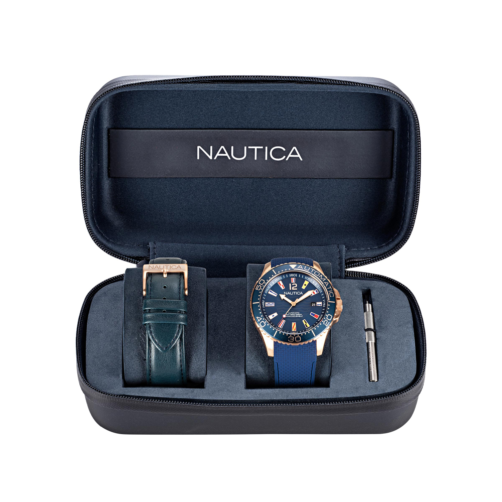 Nautica NAPJBF917 JONES BEACH AUTOMATIC BOX SET zegarek klasyczny Pasek - miniatura 4