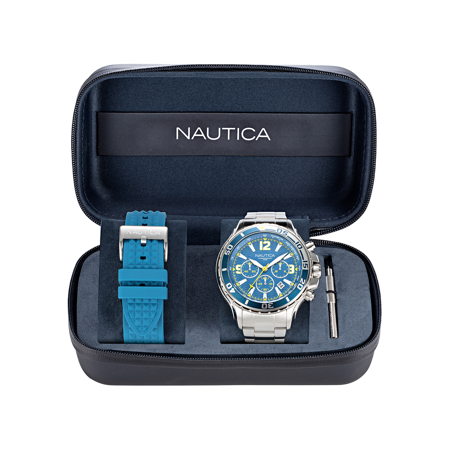 zegarek Nautica NAPNSS219 męski z tachometr Męskie - miniatura 4