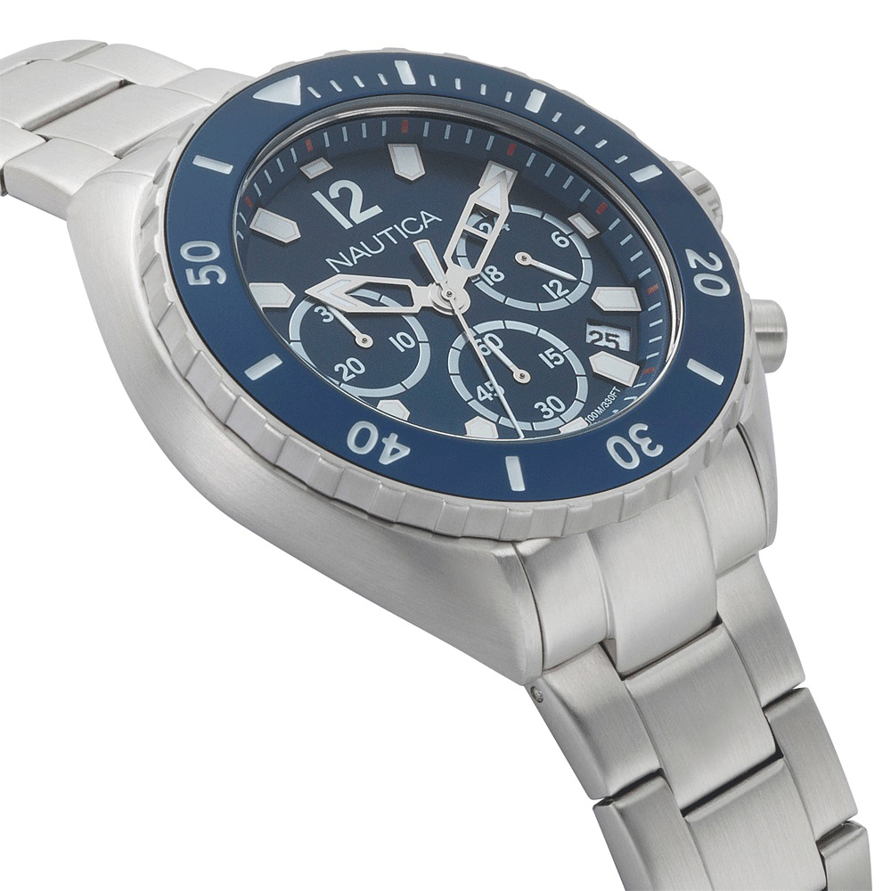 zegarek Nautica NAPNWP009 męski z chronograf Bransoleta