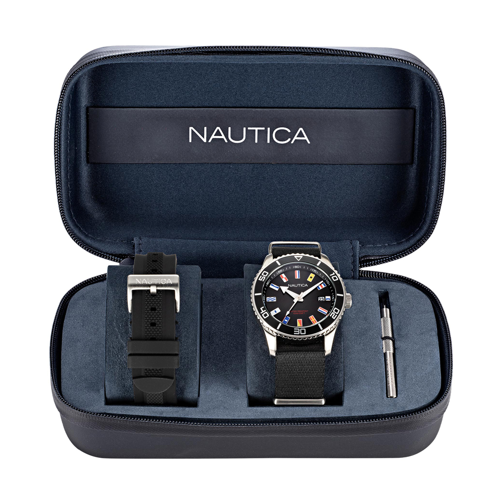 Nautica NAPPBF910 PACIFIC BEACH BOX SET zegarek klasyczny Pasek - miniatura 4