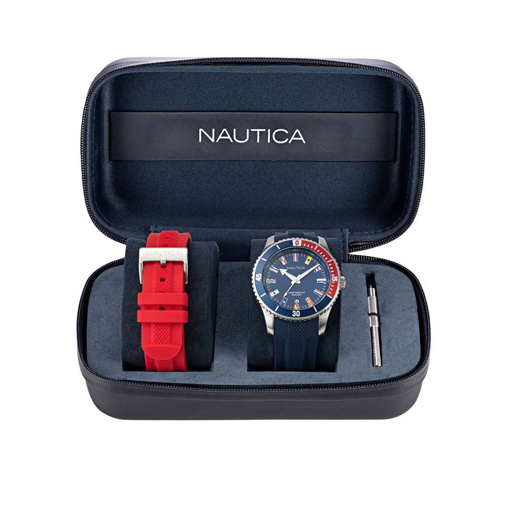 Nautica NAPPBS038 PACIFIC BEACH BOX SET zegarek klasyczny Pasek - miniatura 4