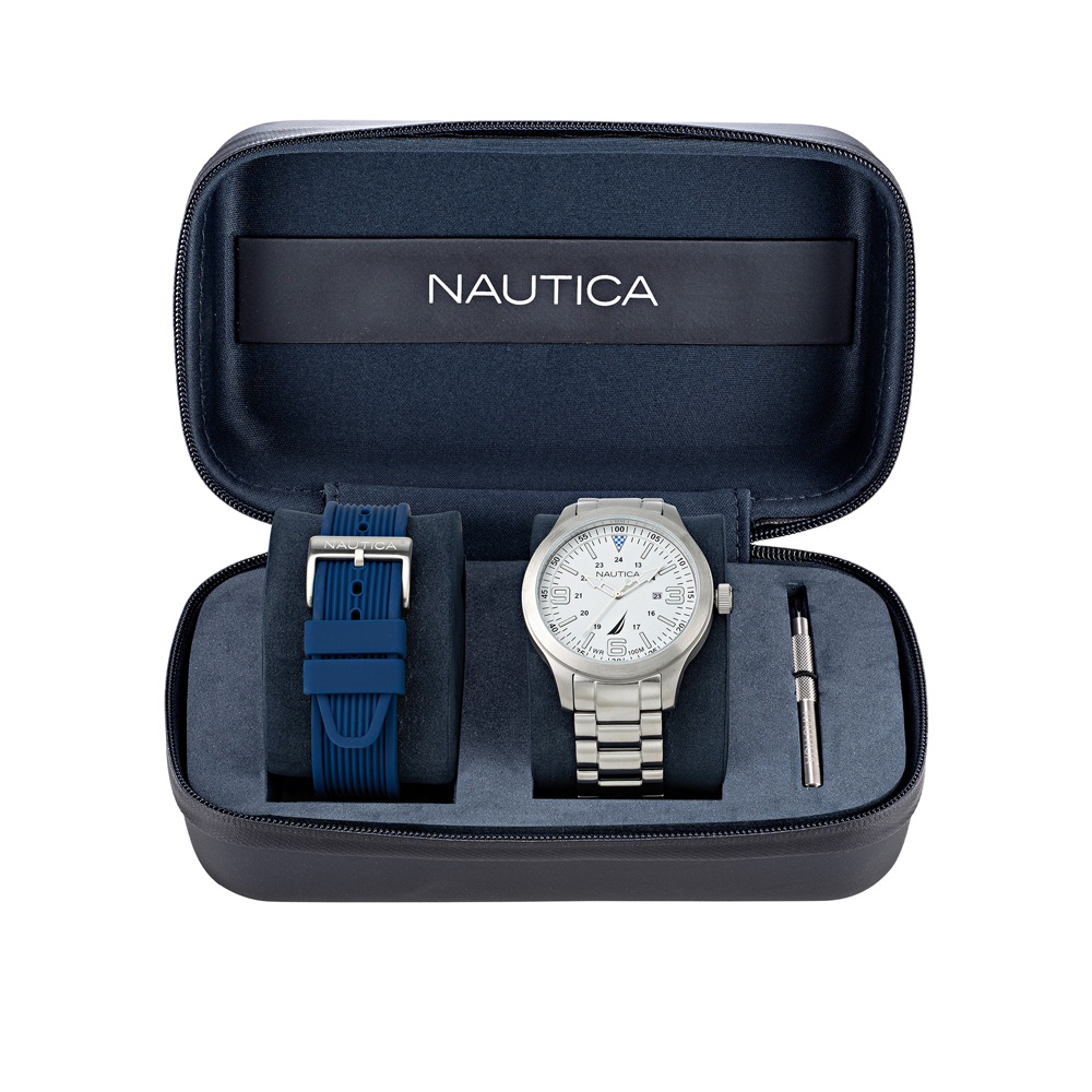 Nautica NAPPLS020 POINT LOMA BOX SET zegarek klasyczny Bransoleta - miniatura 4