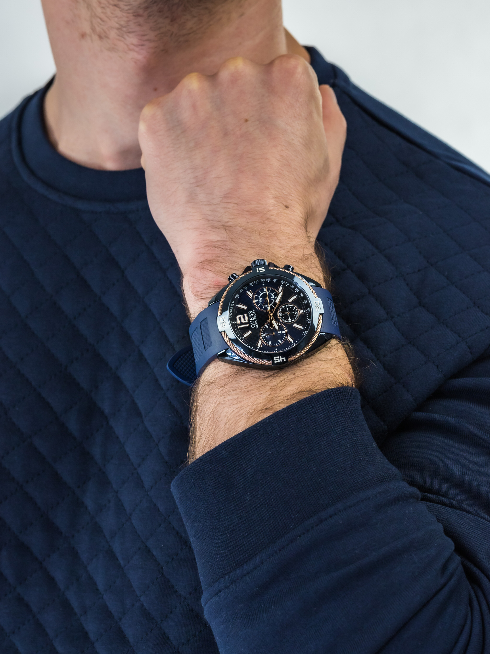 zegarek Guess W1168G4 męski z tachometr Męskie - miniatura 3