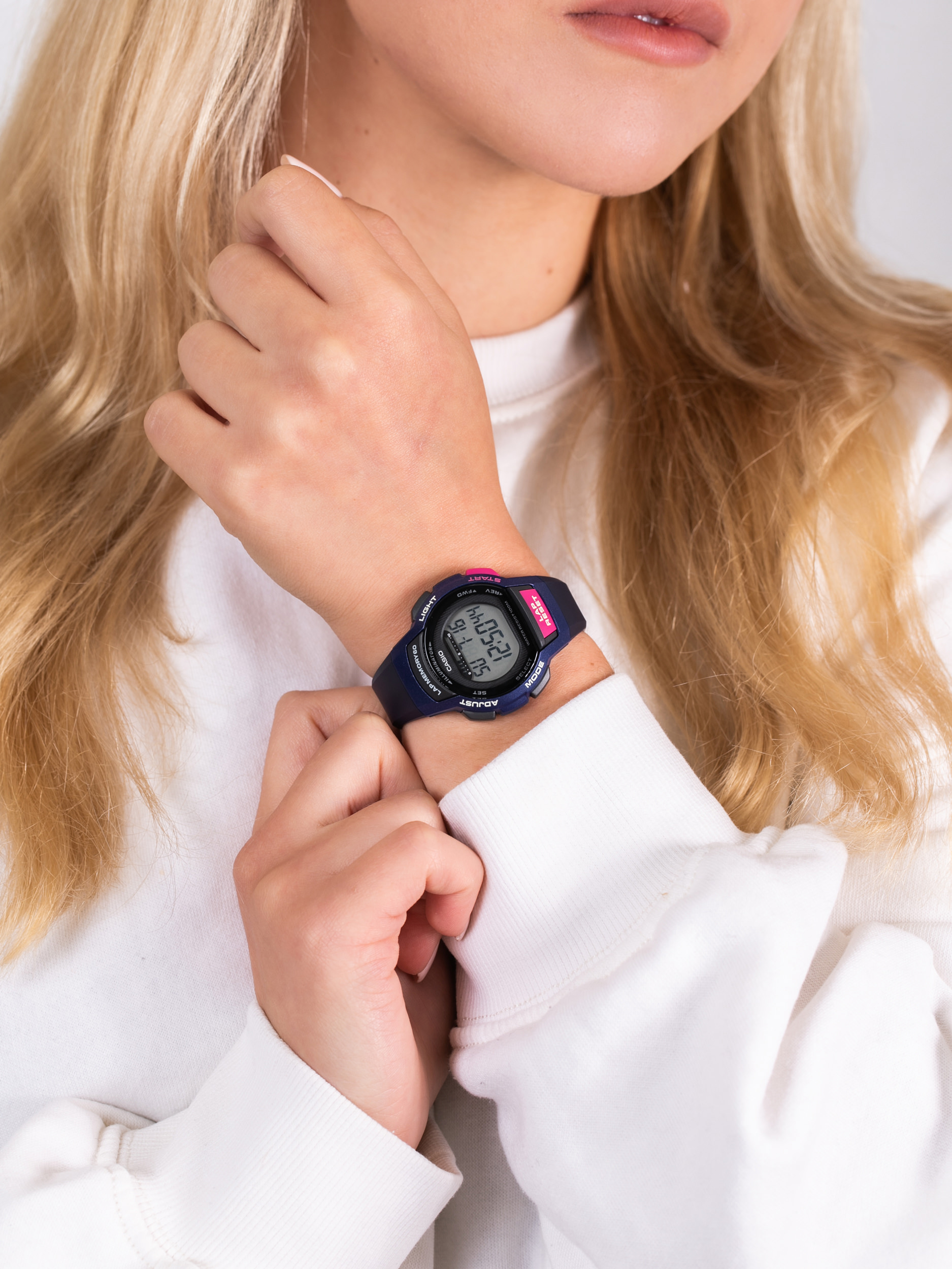 Casio LWS-1000H-2AVEF damski zegarek Sportowe pasek - miniatura 3