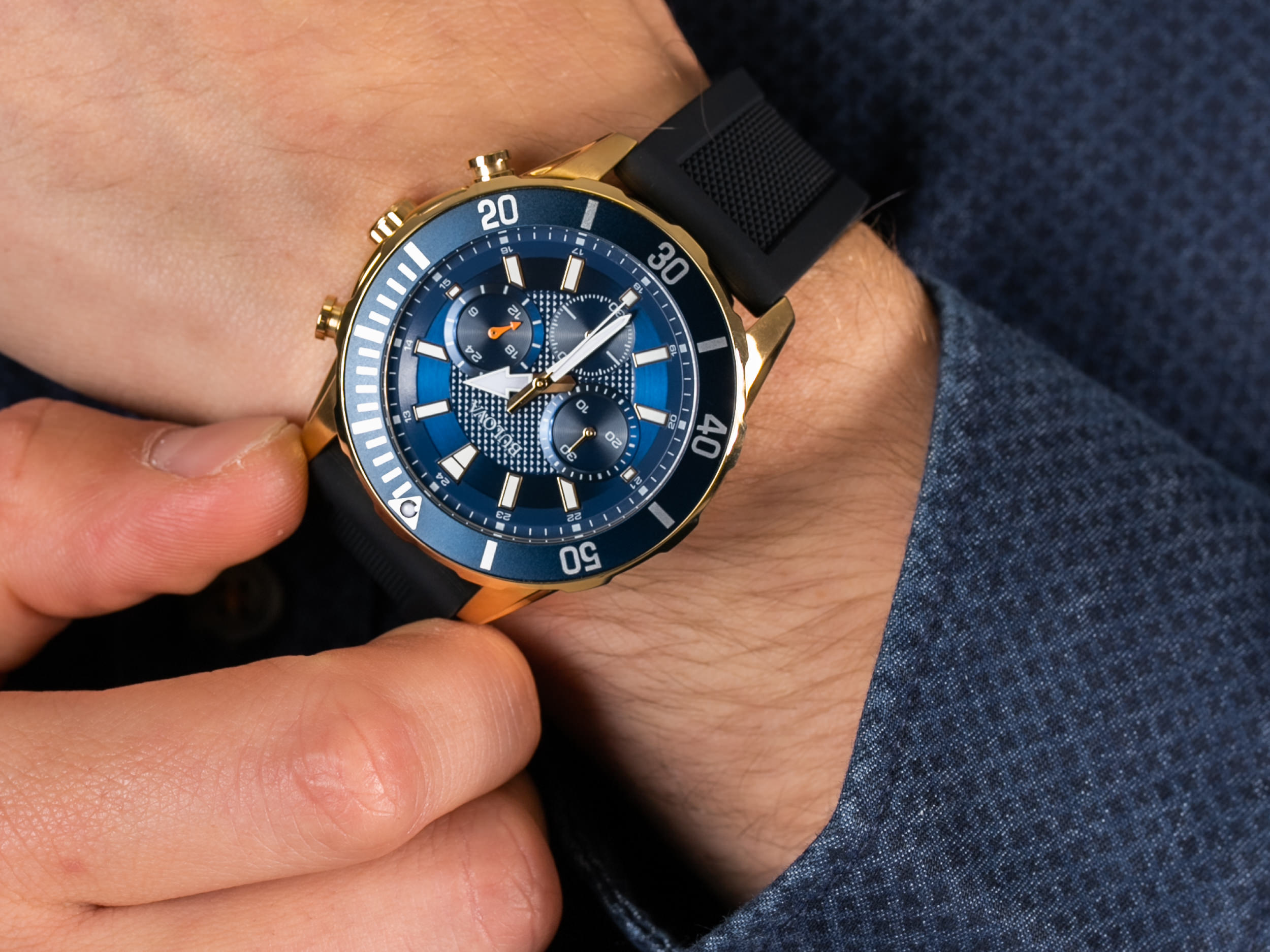 Bulova 98A244 zegarek sportowy Chronograph C - miniatura 4