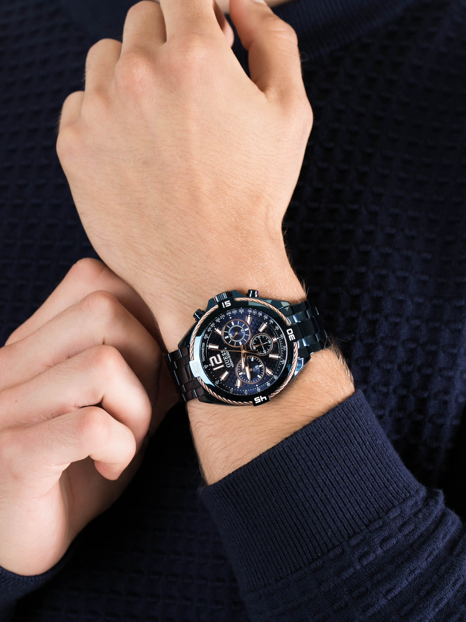zegarek Guess W1258G3 męski z tachometr Bransoleta - miniatura 3