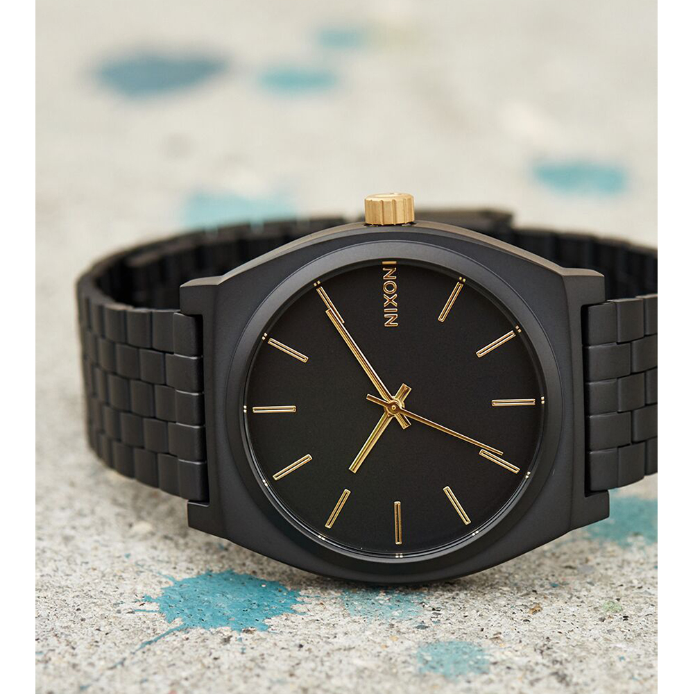 Nixon A045-1041 zegarek czarny klasyczny TIME TELLER bransoleta - miniatura 5